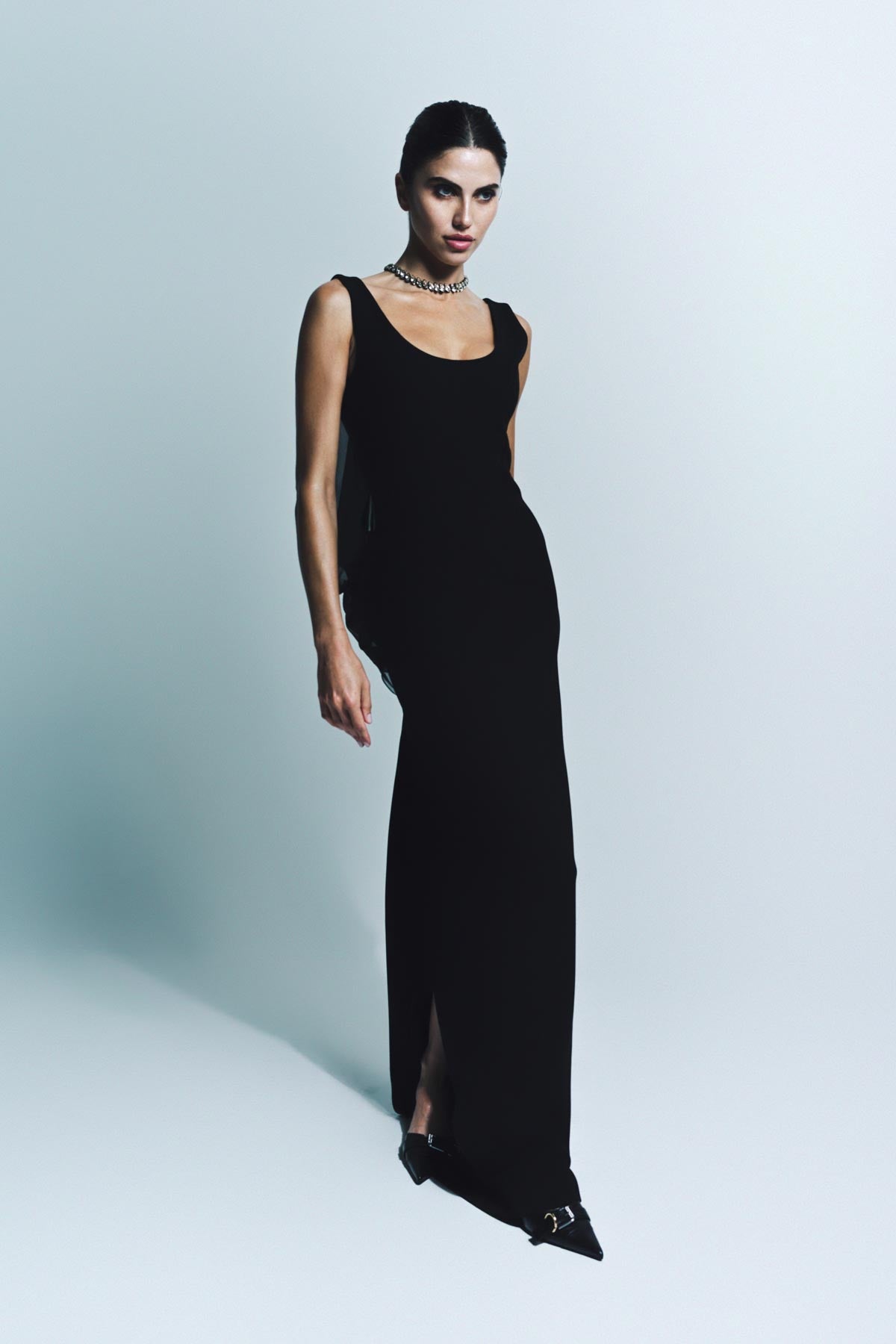 GIVENCHY | NECKLACE DRAPED LONG DRESS