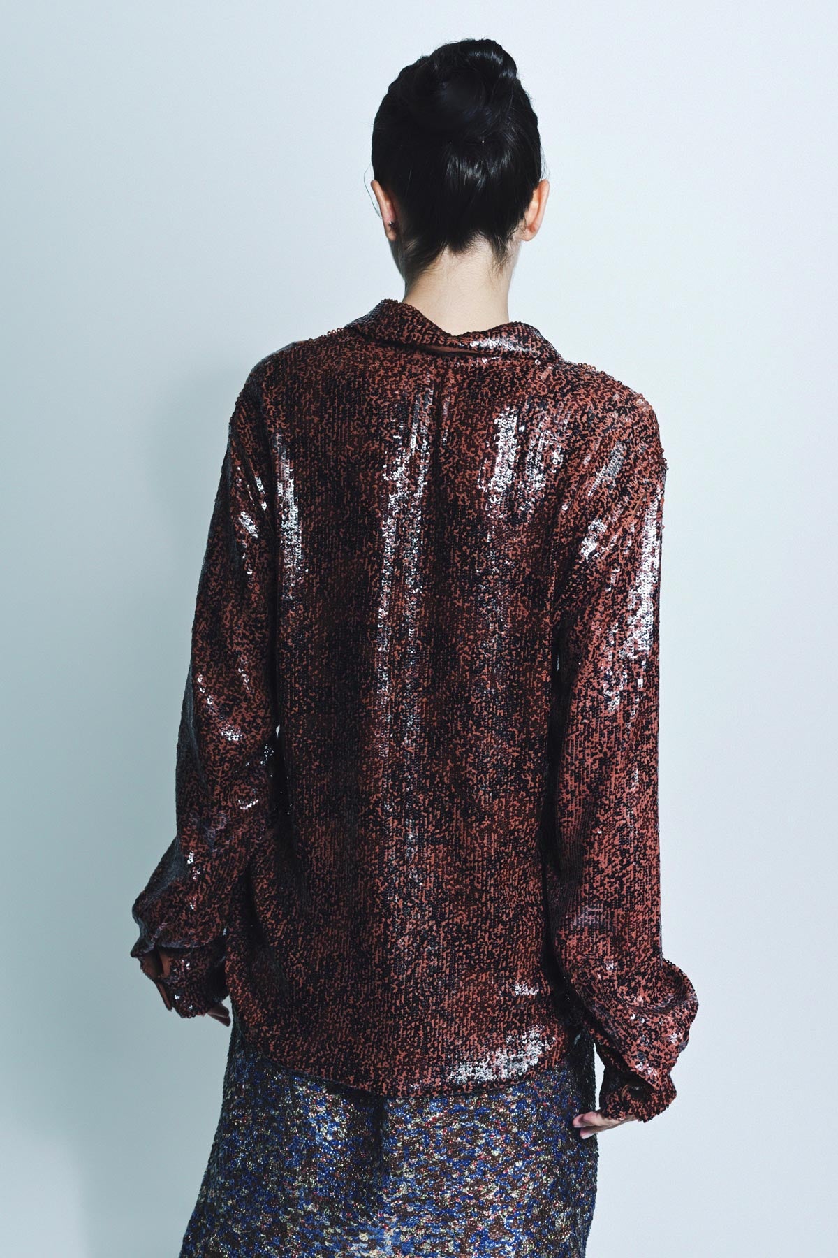 DRIES VAN NOTEN | EMBELLISHED LONG SLEEVE SHIRT - MAXFIELD LA