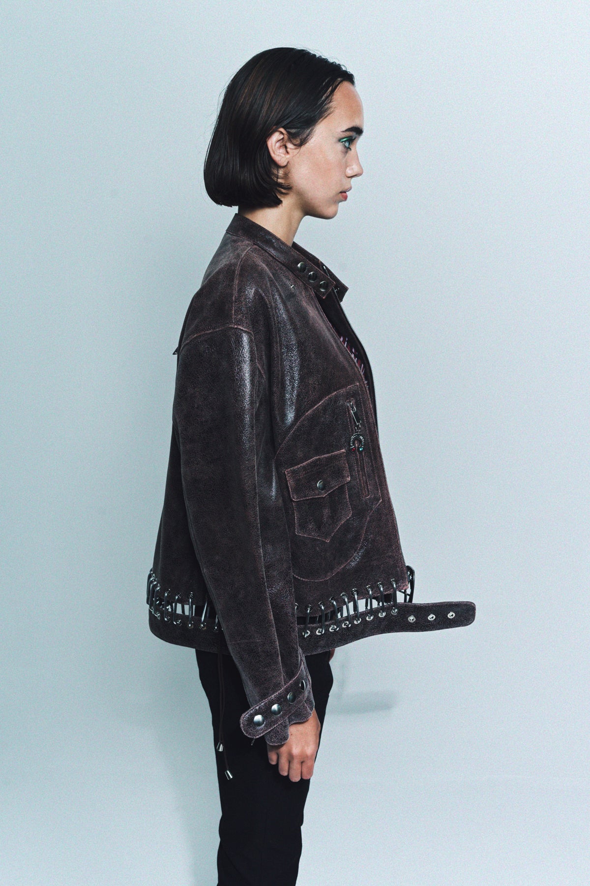 CHOPOVA LOWENA | LEATHER CARABINER JACKET - MAXFIELD LA