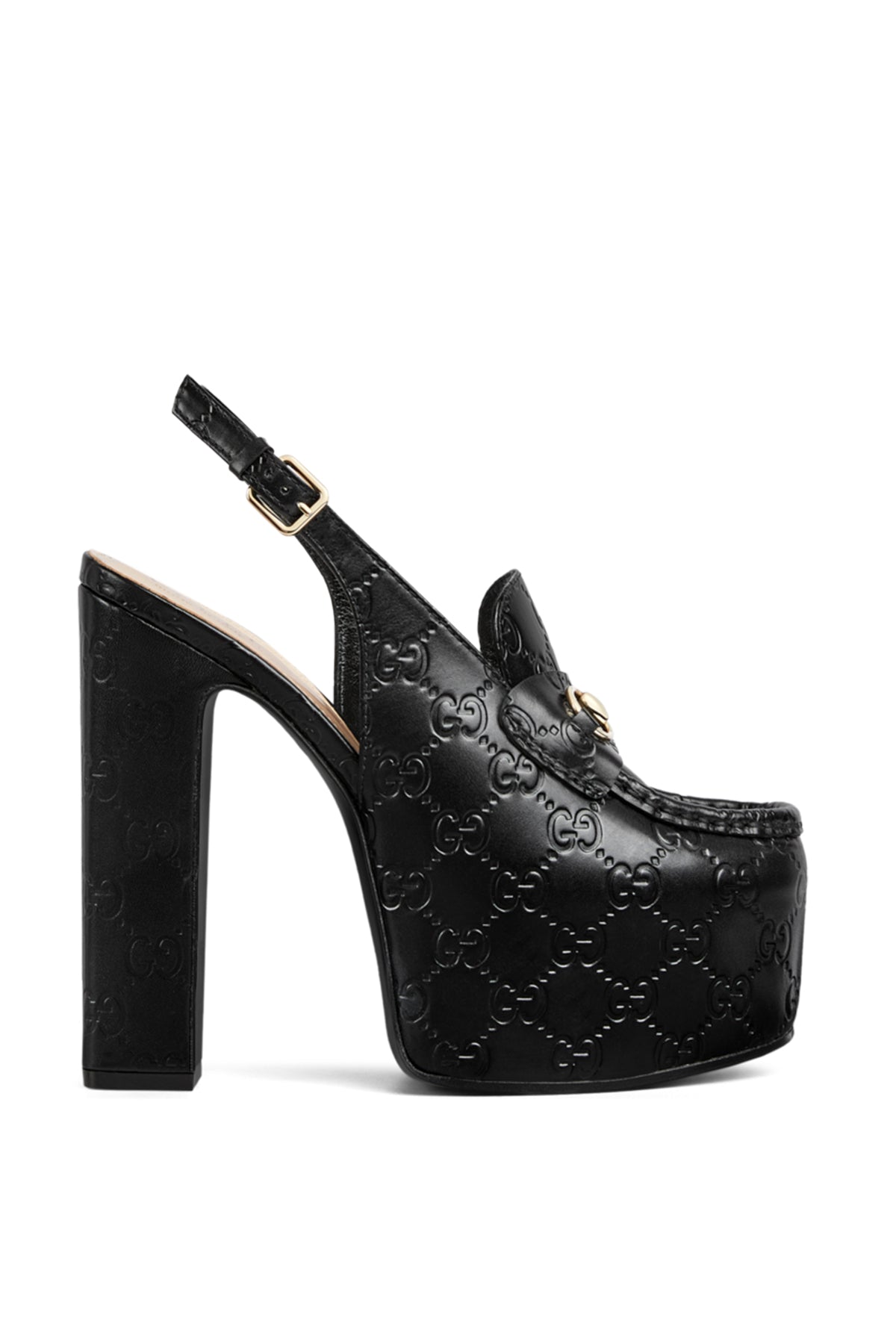 GUCCI | HORSEBIT PLATFORM LOAFER SLINGBACK - MAXFIELD LA