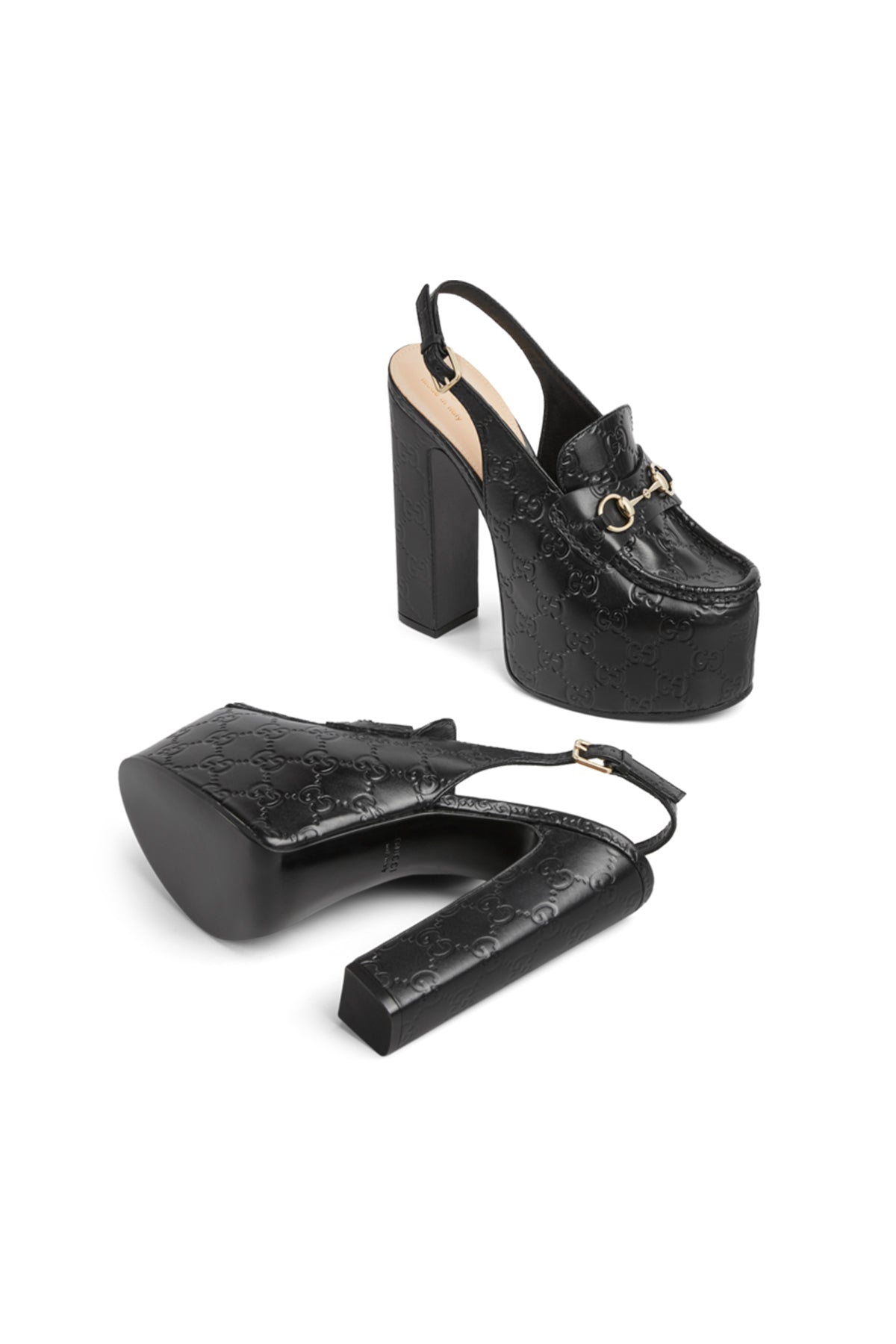 GUCCI | HORSEBIT PLATFORM LOAFER SLINGBACK - MAXFIELD LA