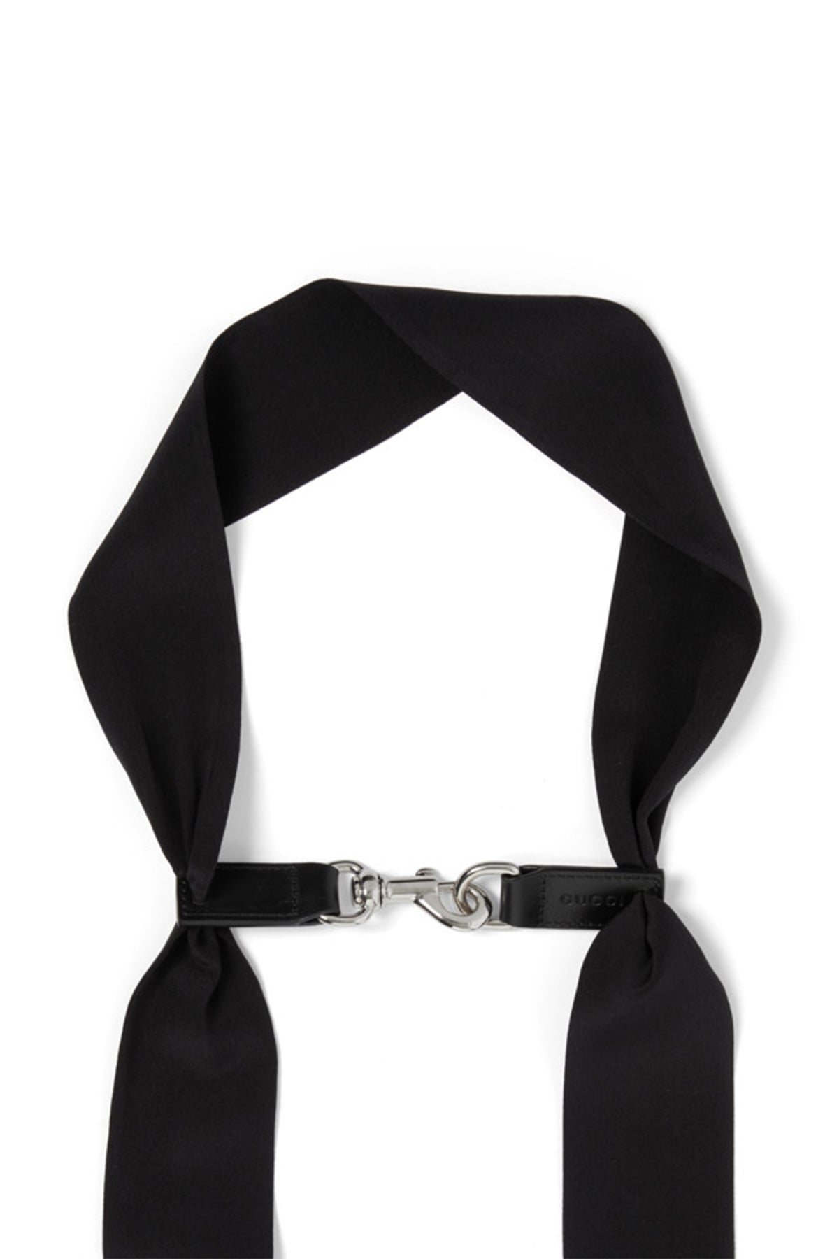 GUCCI | GUCCI STRIPE PRINT SILK NECK BOW