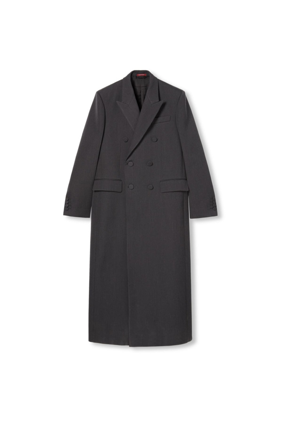 GUCCI | WOOL COAT WITH 'ANCORA' EMBROIDERY - MAXFIELD LA