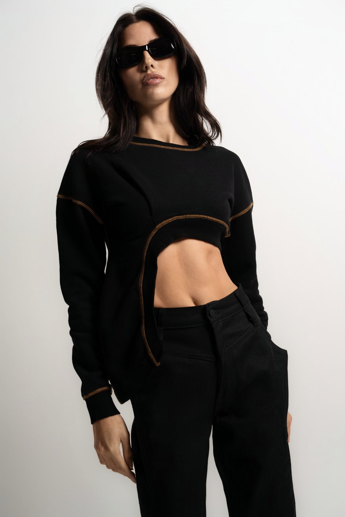 GAO | WATERFALL LONG SLEEVE SWEATSHIRT