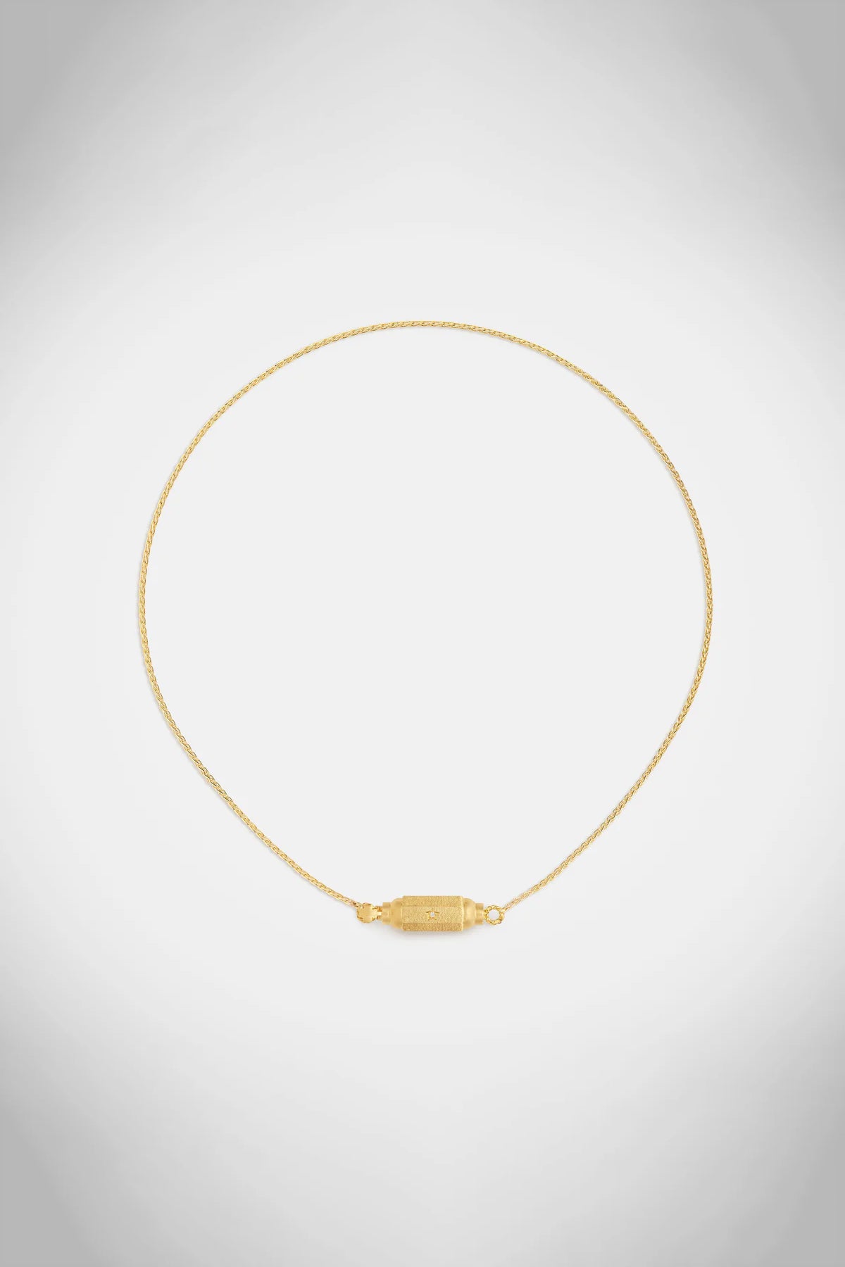 MARIE LICHTENBERG | 18K GOLD MICRO COCO DIAMONDS LOCKET NECKLACE