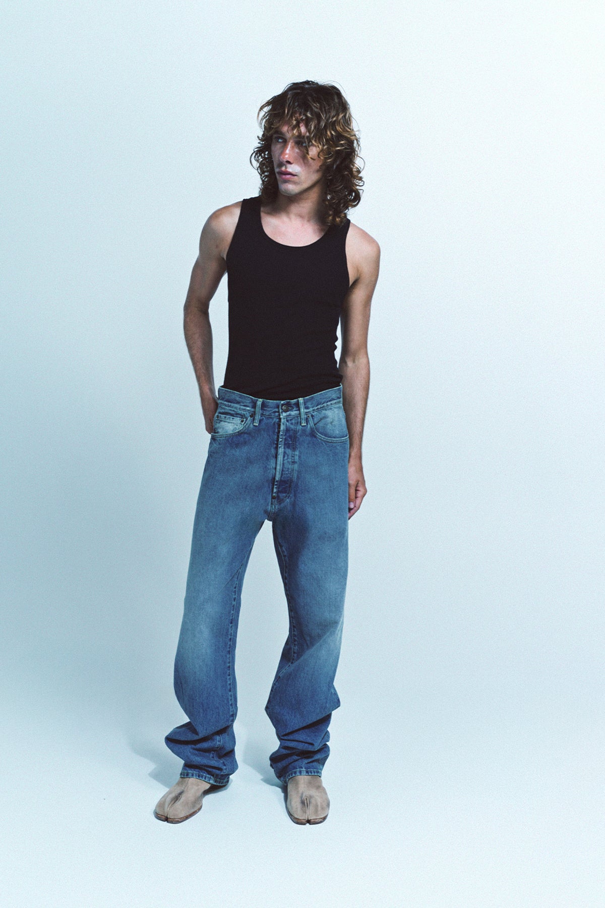 MAISON MARGIELA | TURN-UP JEANS - MAXFIELD LA