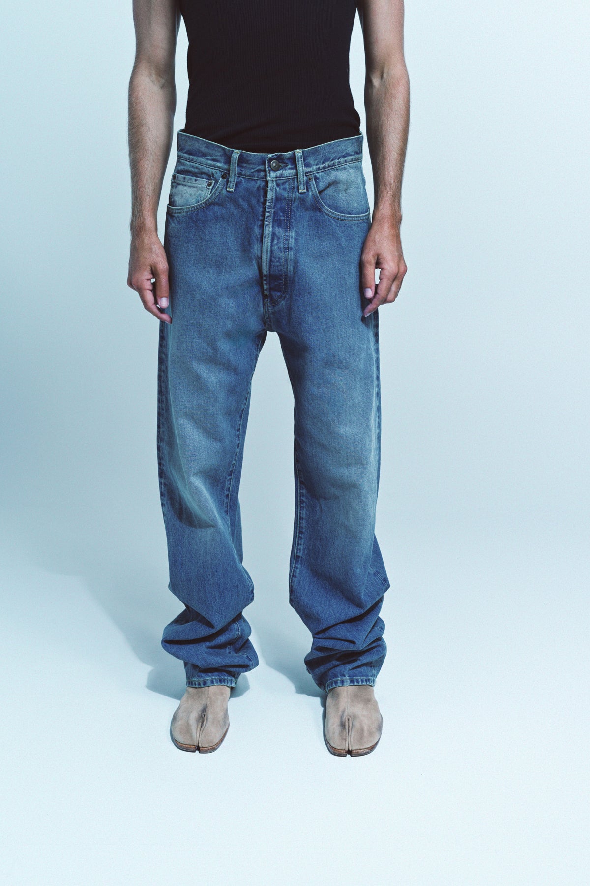 MAISON MARGIELA | TURN-UP JEANS - MAXFIELD LA