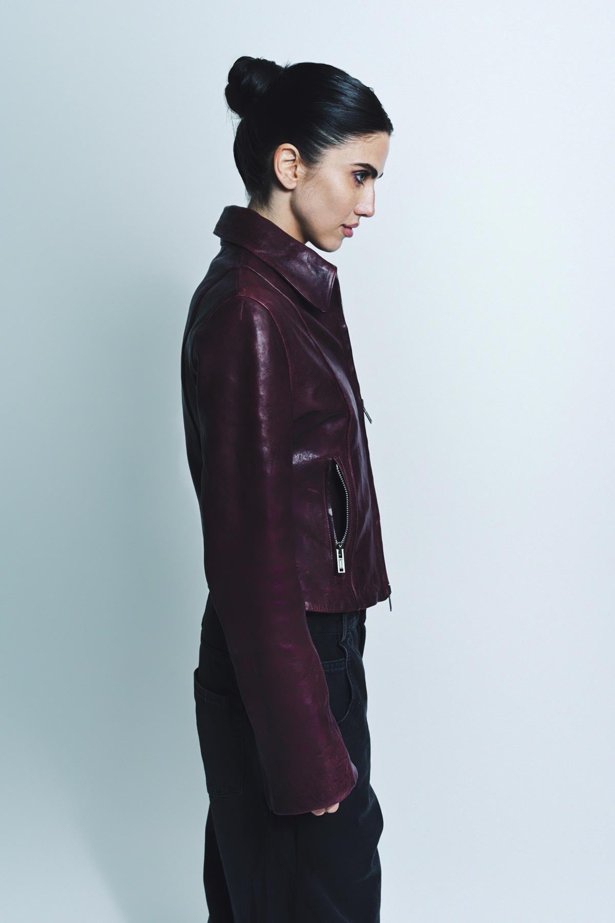 ANN DEMEULEMEESTER | ESTER BIKER JACKET