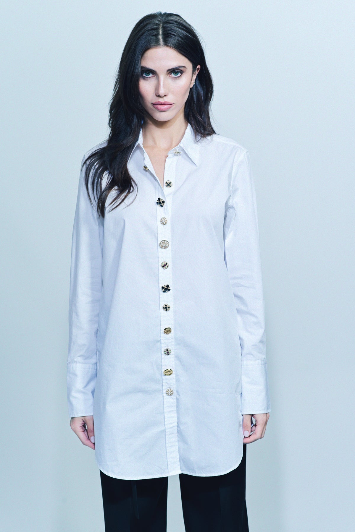 LIBERTINE | ‘BUTTON LUXE’ LONG CLASSIC SHIRT