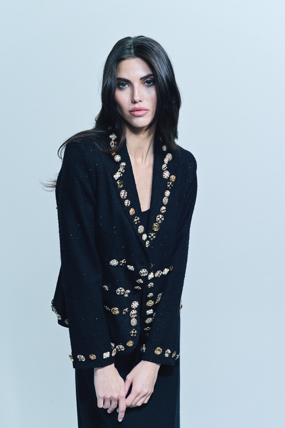 LIBERTINE | ‘BUTTON LUXE’ LONG SLEEVE SHORT JACKET