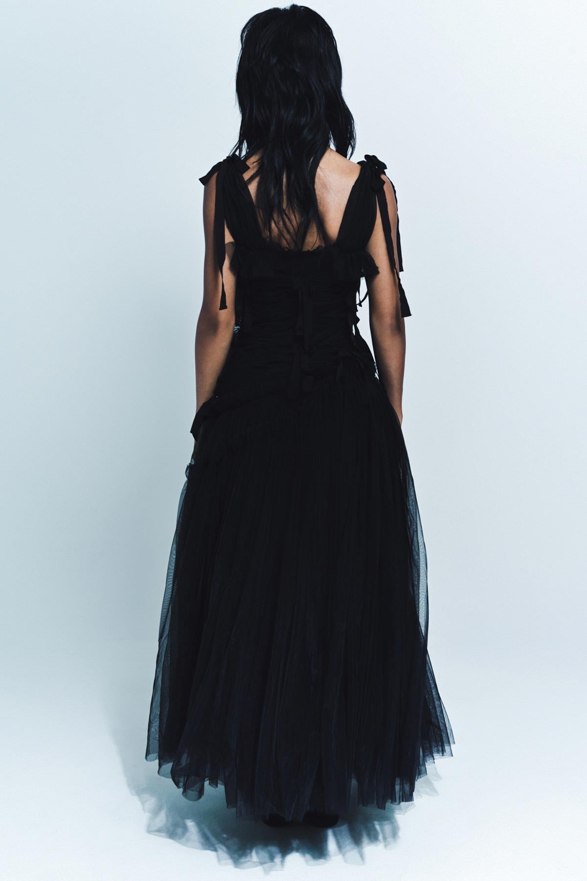 CAROLINE HU | TULLE BOWKNOT DRESS