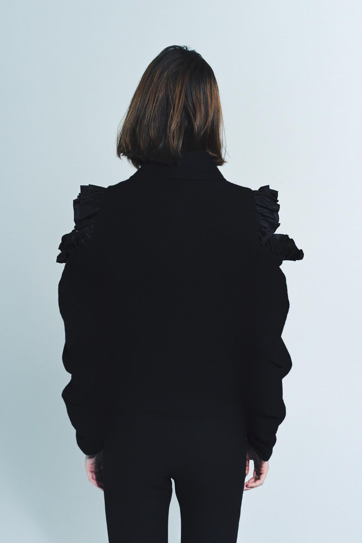 NOIR KEI NINOMIYA | MILLED SHOULDERLESS JACKET