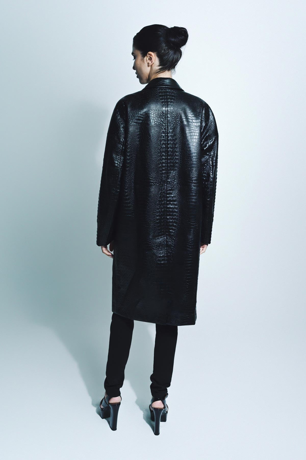 JUNYA WATANABE | FAUX CROCODILE LEATHER COAT