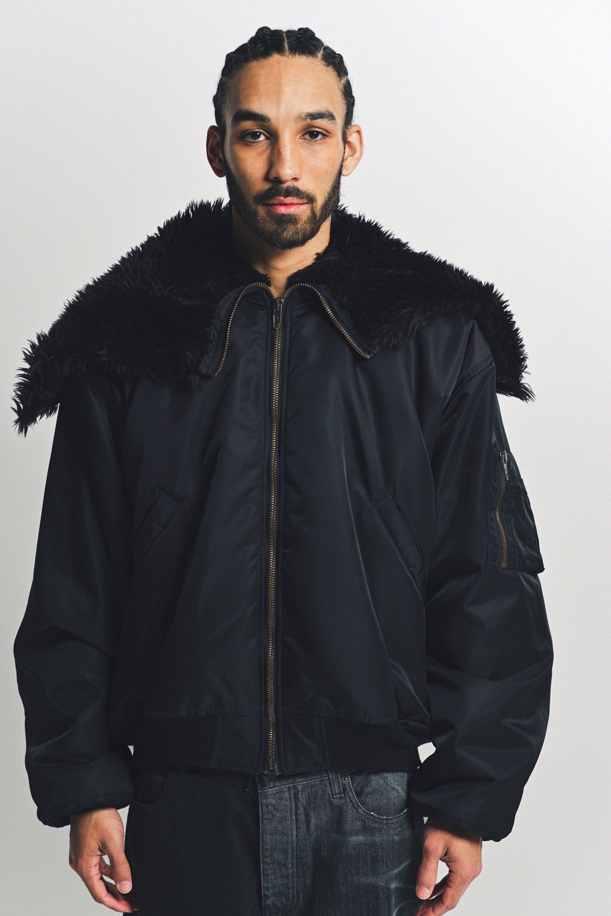 BALENCIAGA | HOODED BOMBER - MAXFIELD LA