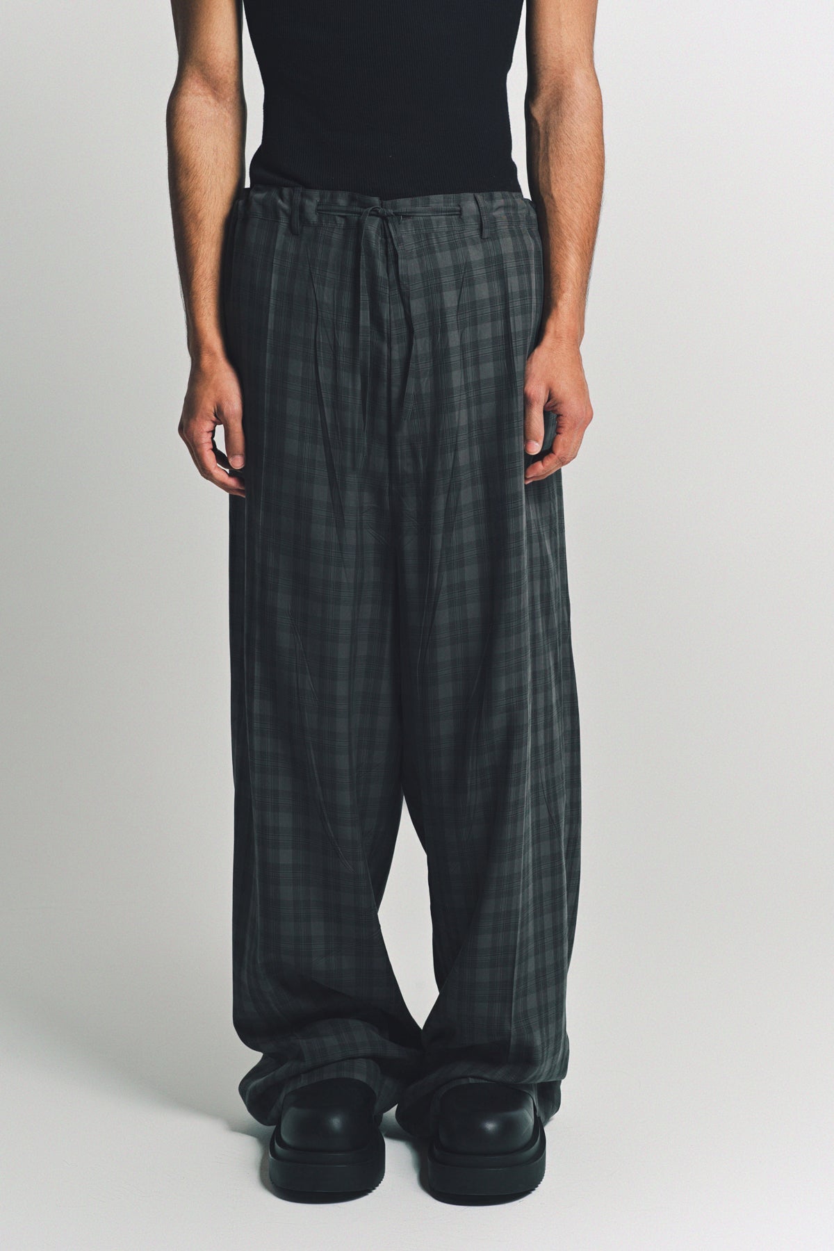 BALENCIAGA | CHECKED TAILORED PANTS - MAXFIELD LA