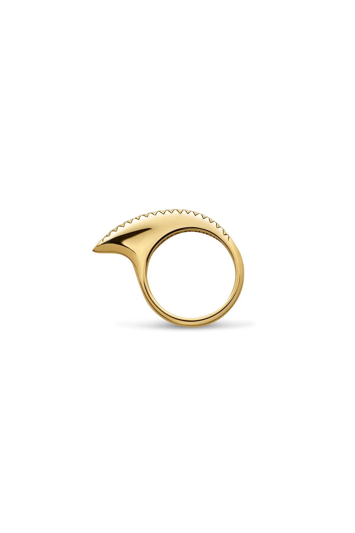 JOVANA DJURIC | XS YELLOW GOLD DIAMOND SLICE RING