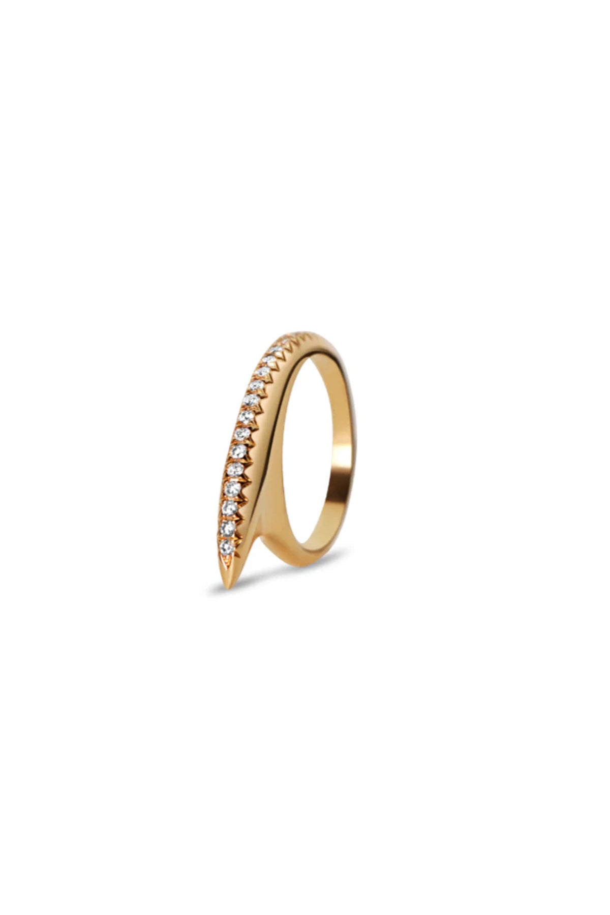 JOVANA DJURIC | XS YELLOW GOLD DIAMOND SLICE RING