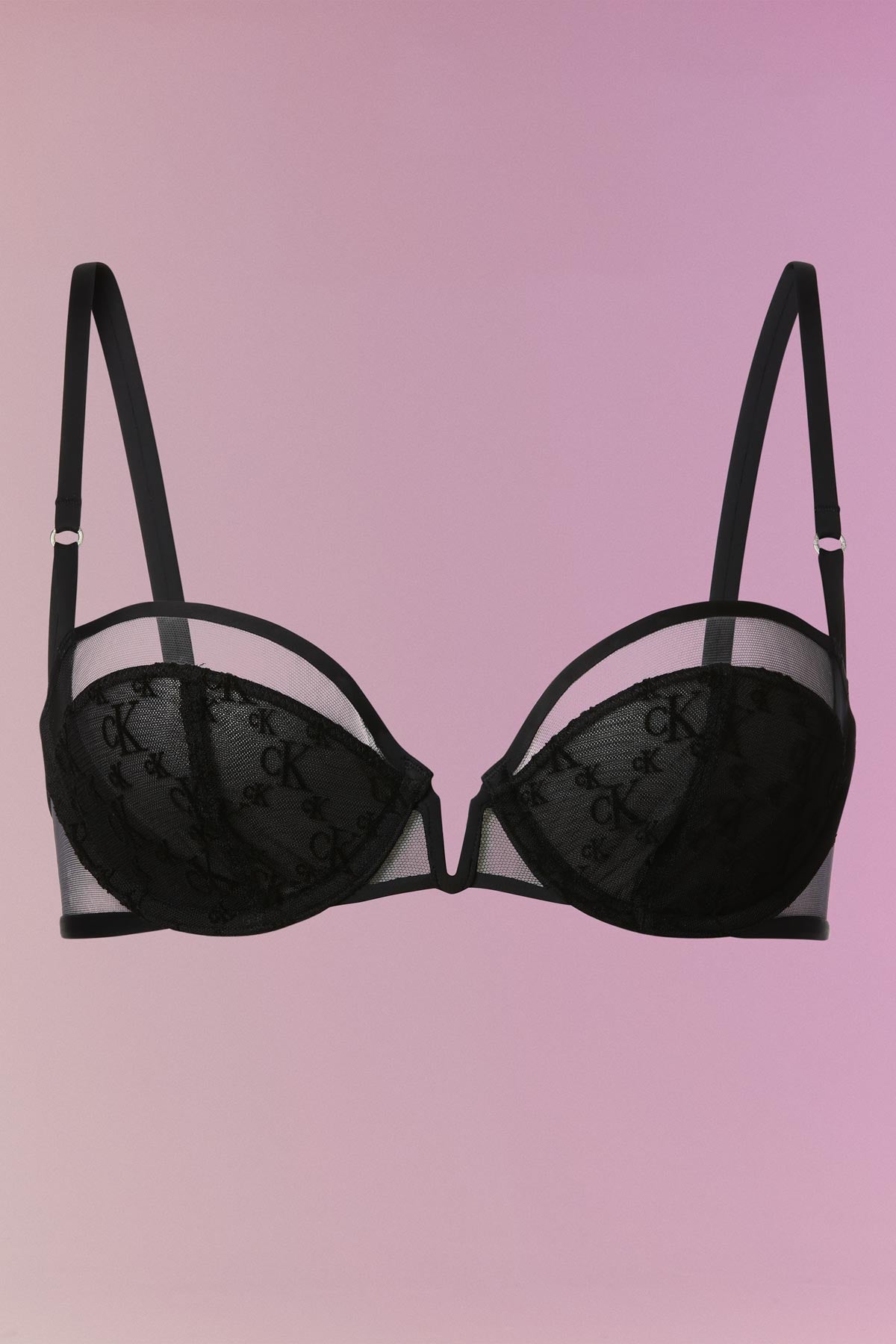 NENSI DOJAKA | MINIMALIST MICRO FLOCKED UNLINED BALCONETTE BRA