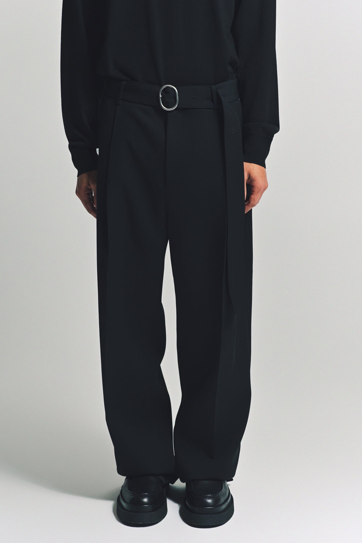 JIL SANDER | BELTED TROUSERS - MAXFIELD LA