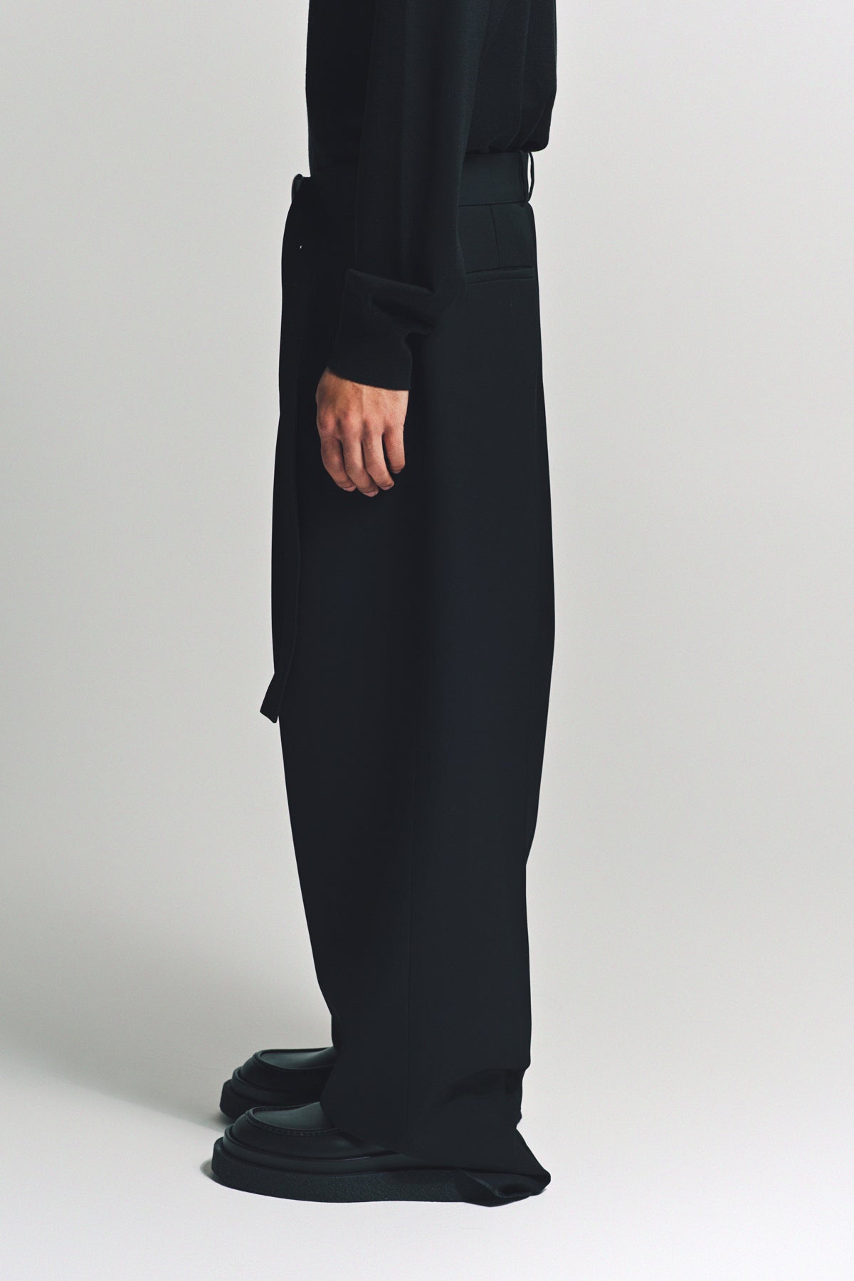 JIL SANDER | BELTED TROUSERS - MAXFIELD LA