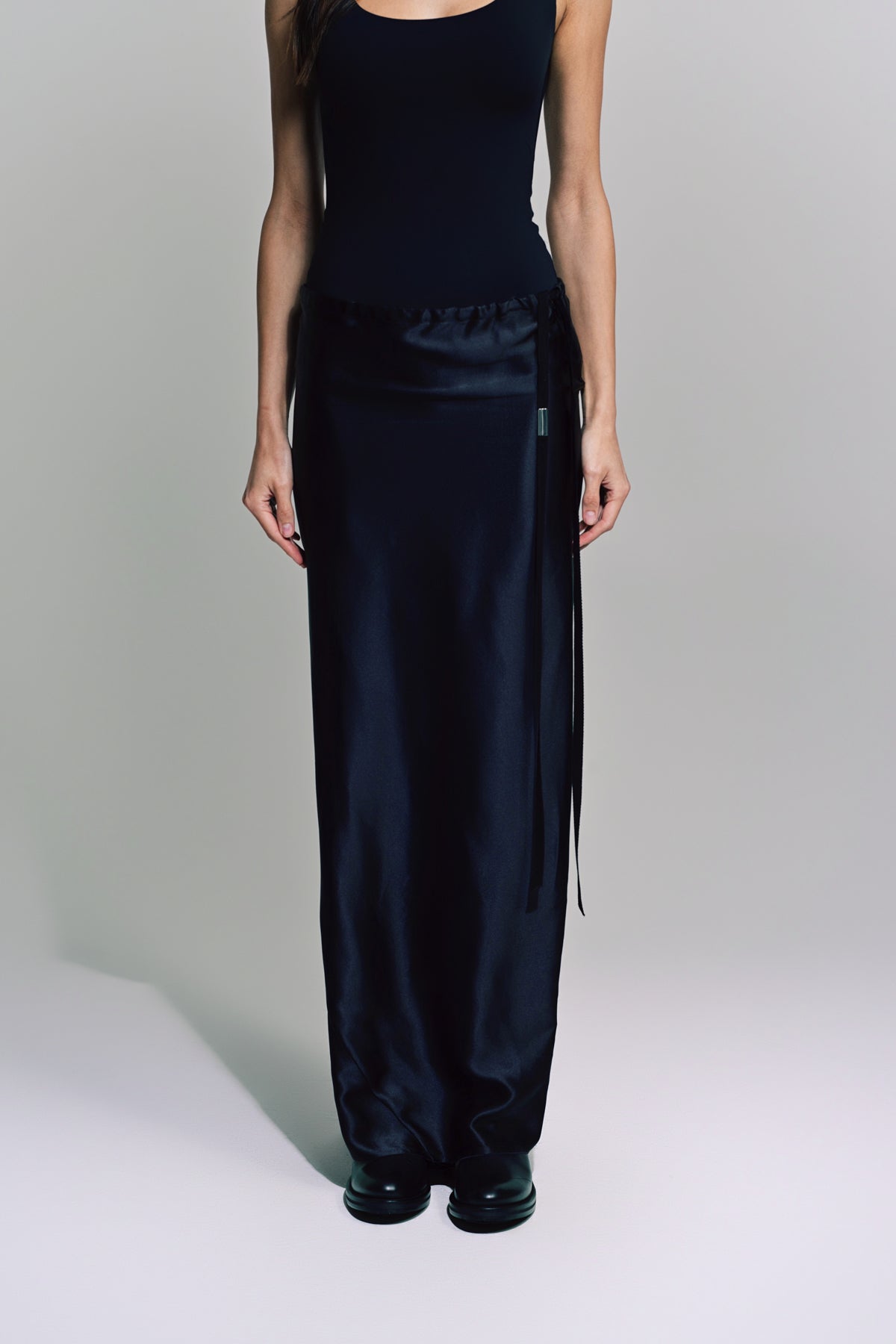 ANN DEMEULEMEESTER | EVELINE LONG BIAS SKIRT