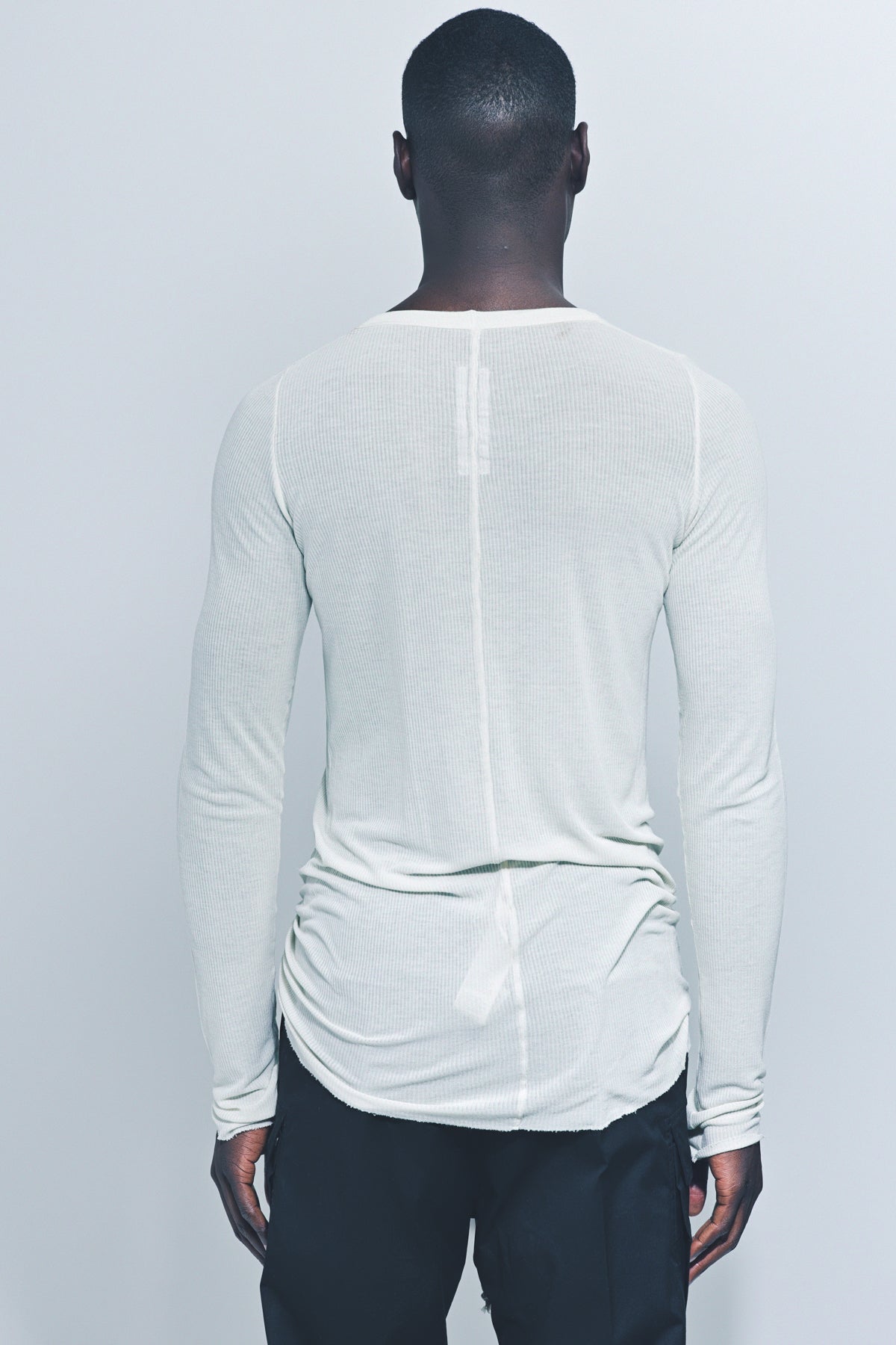 RICK OWENS | RIB LONG SLEEVE TEE