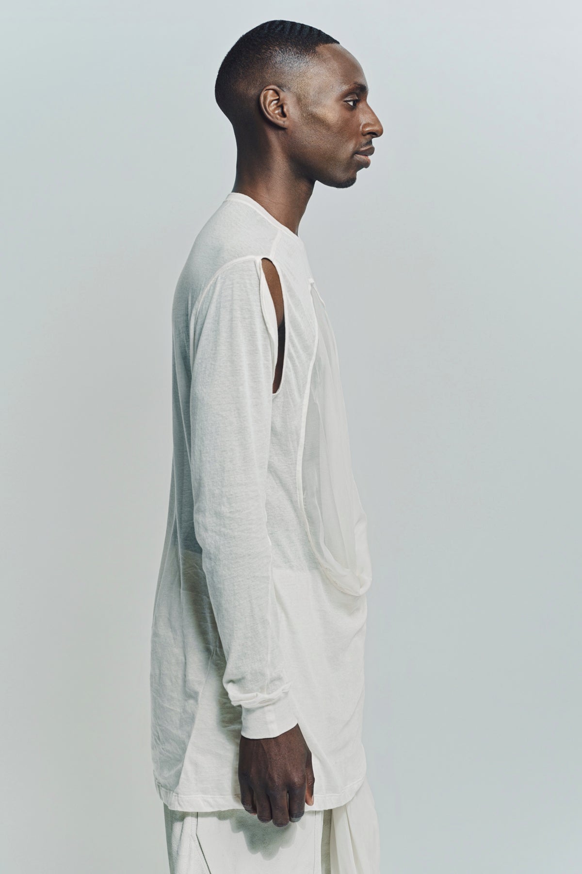 RICK OWENS | DRAIN SLEEVELESS TEE