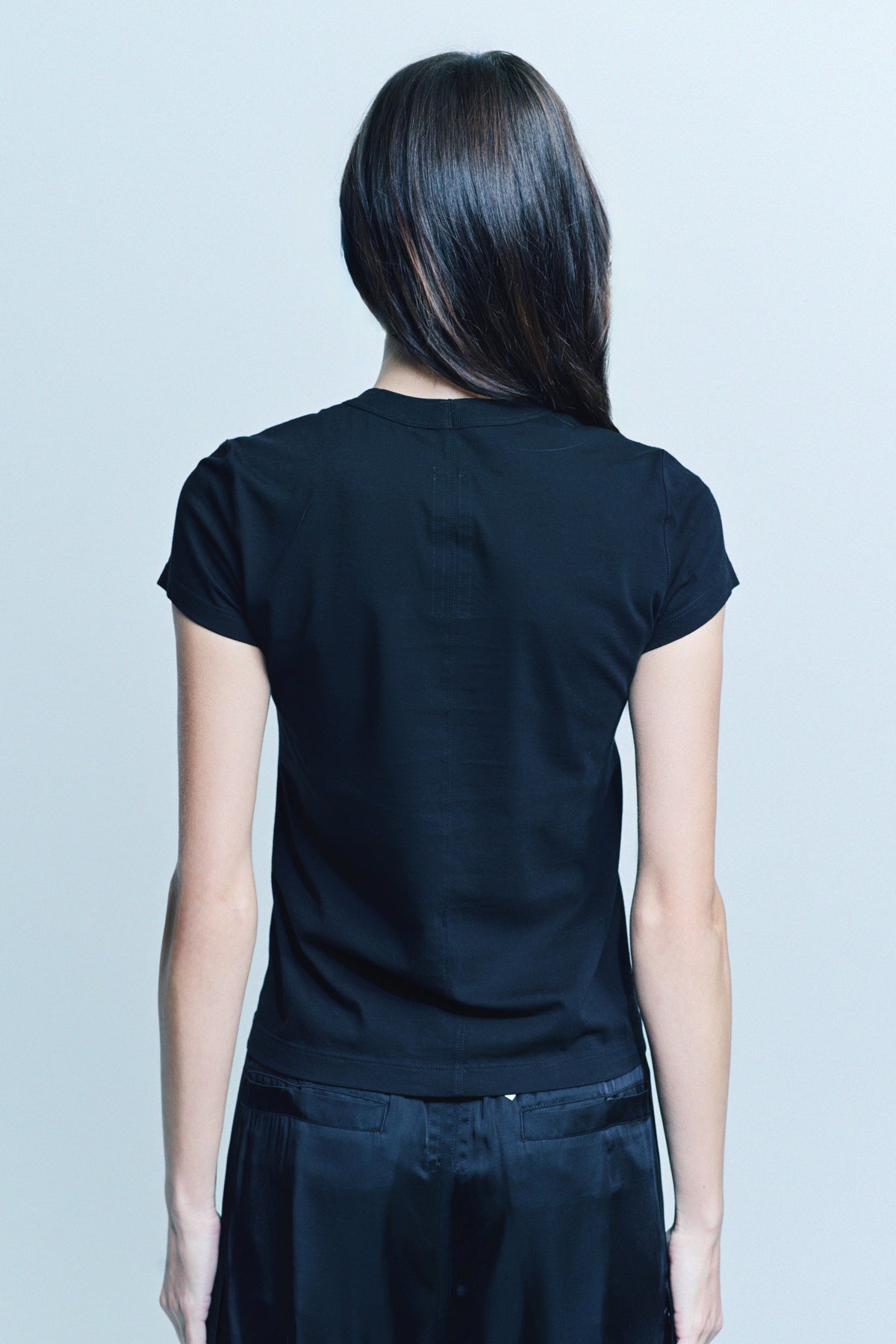 RICK OWENS | CROP LEVEL SHORT SLEEVE TEE