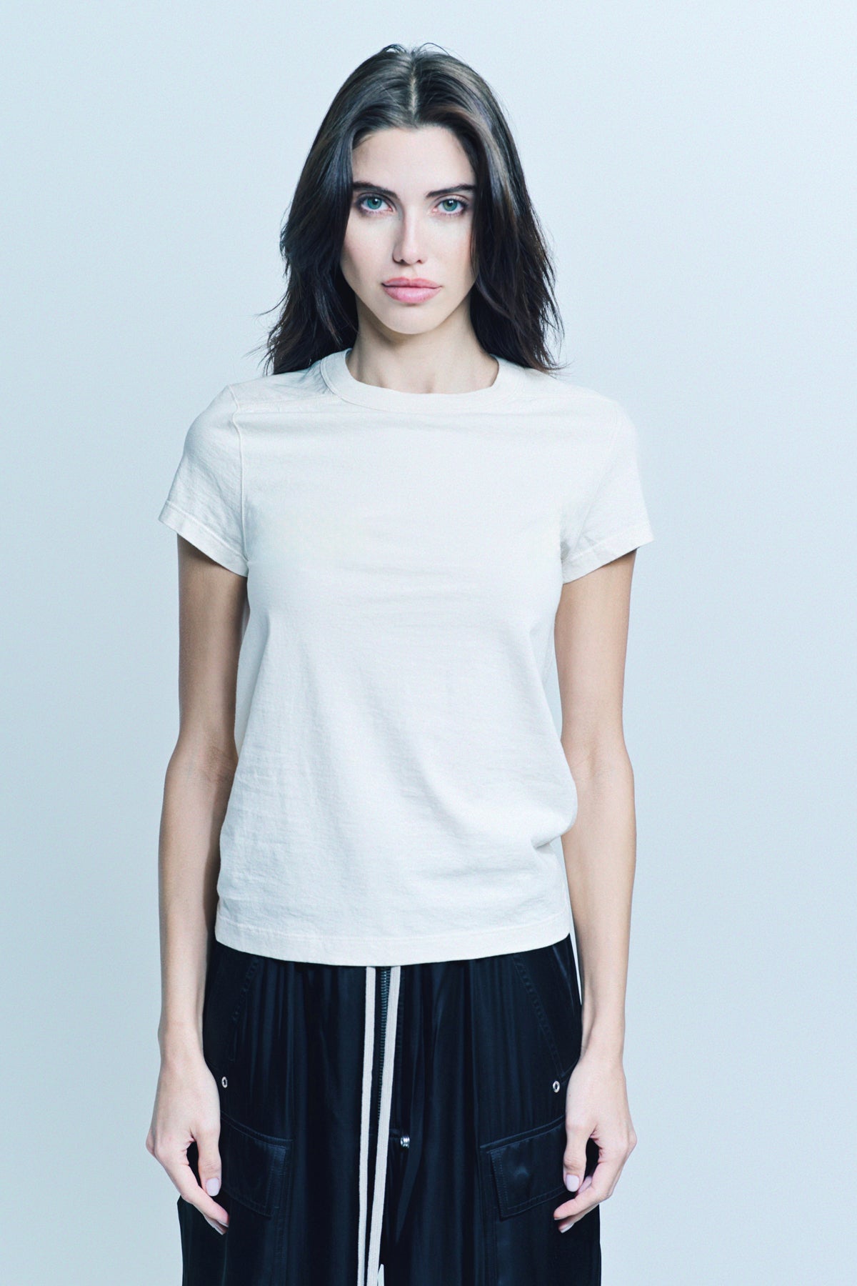 RICK OWENS | CROP LEVEL SHORT SLEEVE TEE