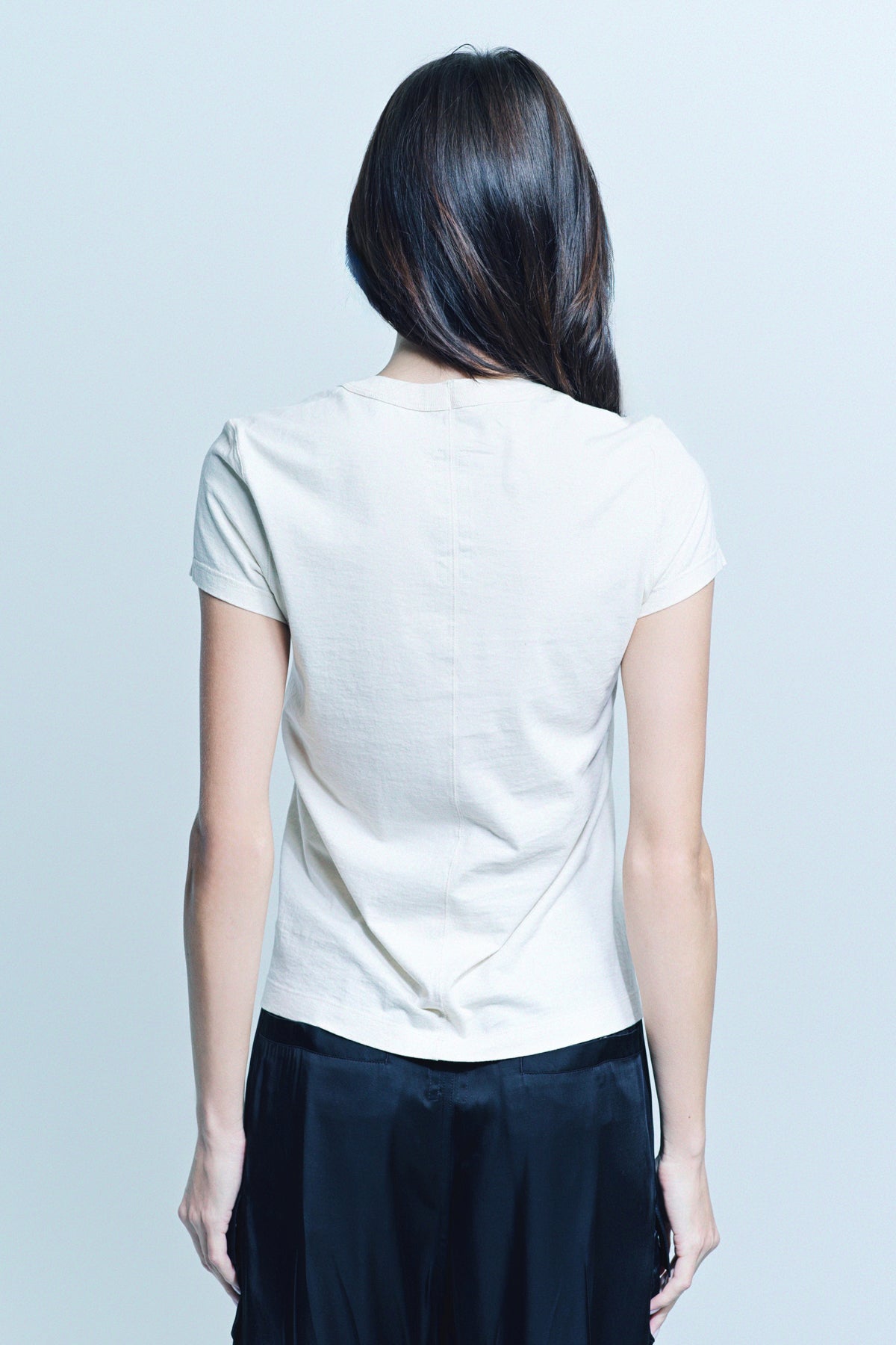 RICK OWENS | CROP LEVEL SHORT SLEEVE TEE