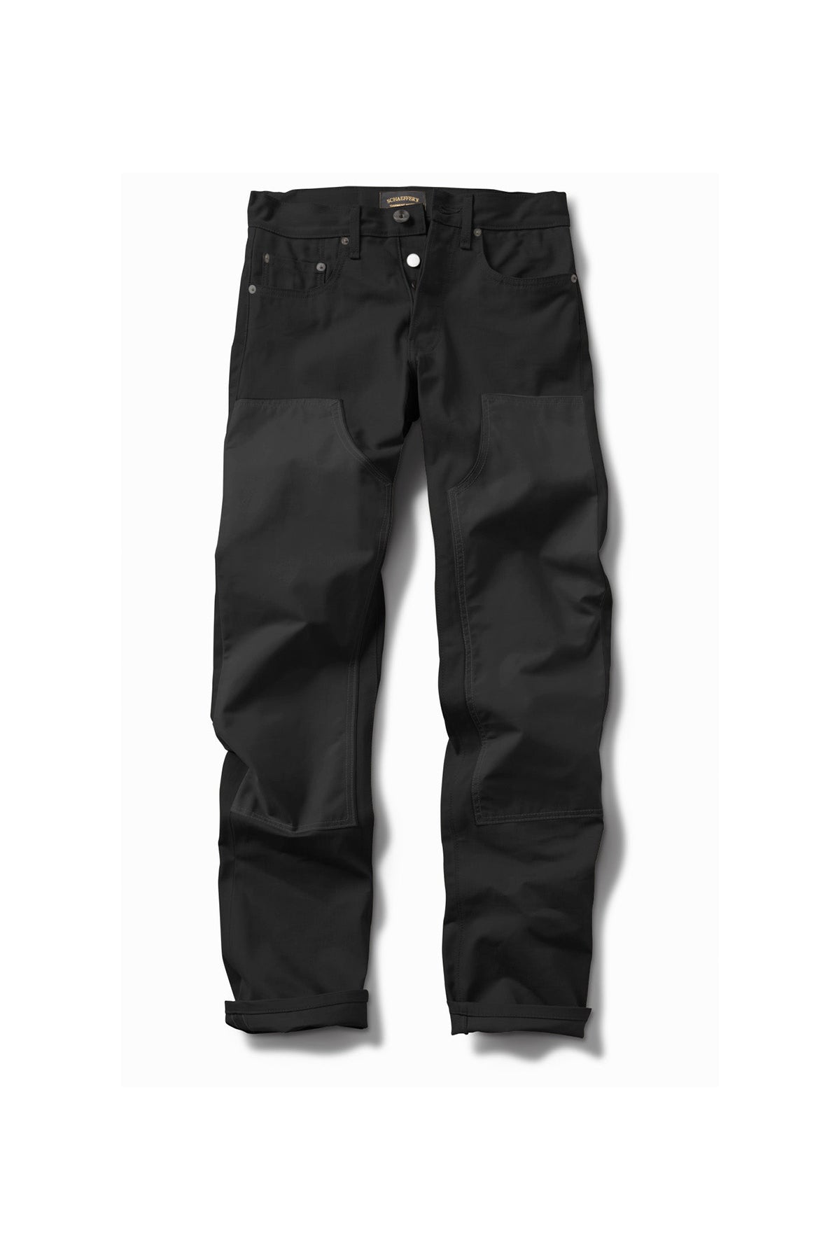 SCHAEFFER'S GARMENT HOTEL | BLACK JAPANESE STRETCH DOUBLE FRONT - 103 TALL RISE JEANS