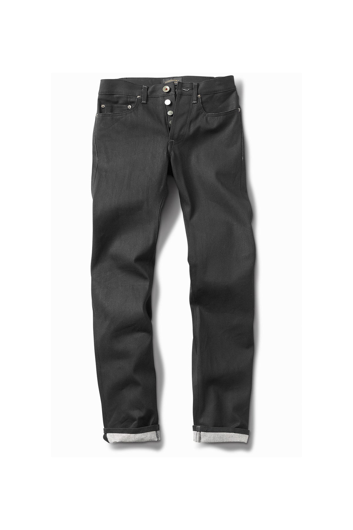 SCHAEFFER'S GARMENT HOTEL | "THE PALOMA" COATED BLACK - TALL RISE 103 JEANS