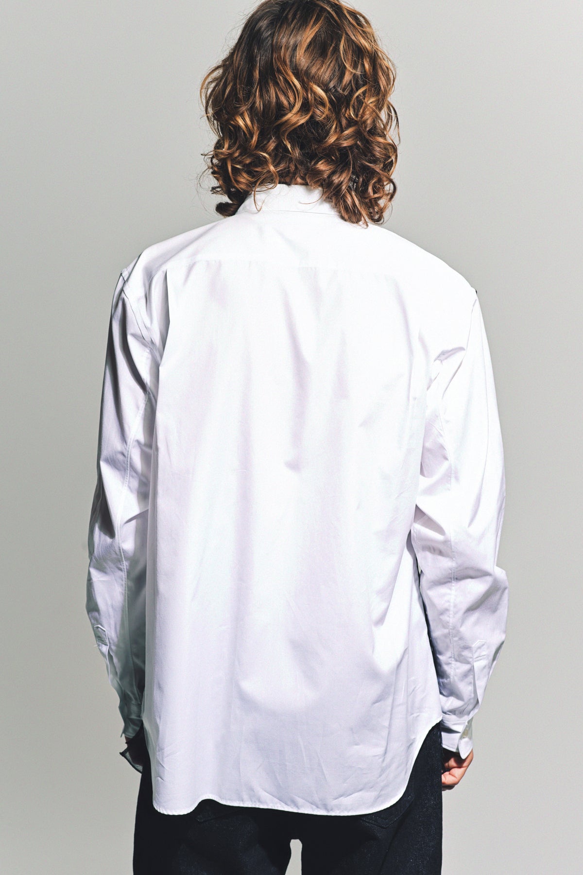 COMME DES GARCONS HOMME PLUS | COTTON/TULLE LONG SLEEVE SHIRT