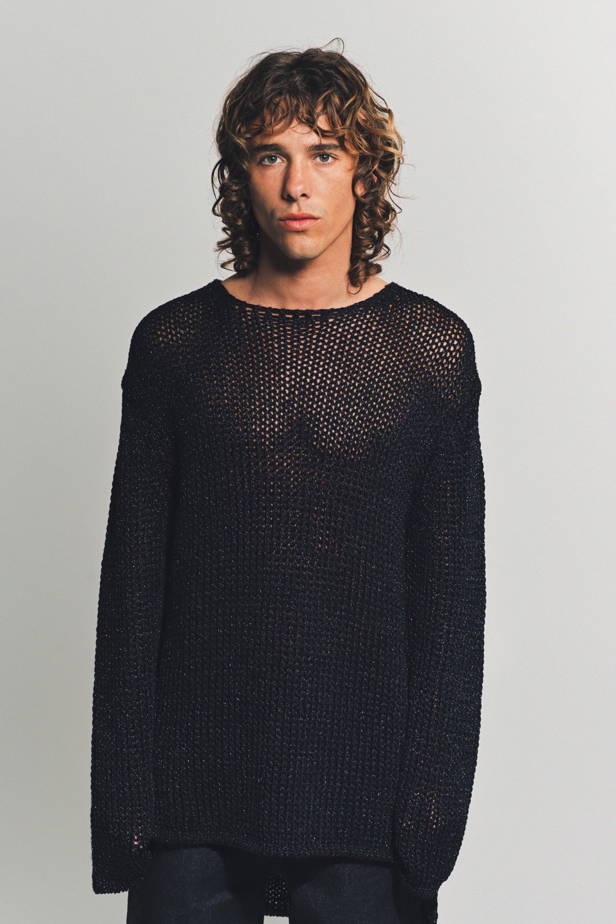 COMME DES GARCONS HOMME PLUS | WOOL NYLON LONG SLEEVE TEE