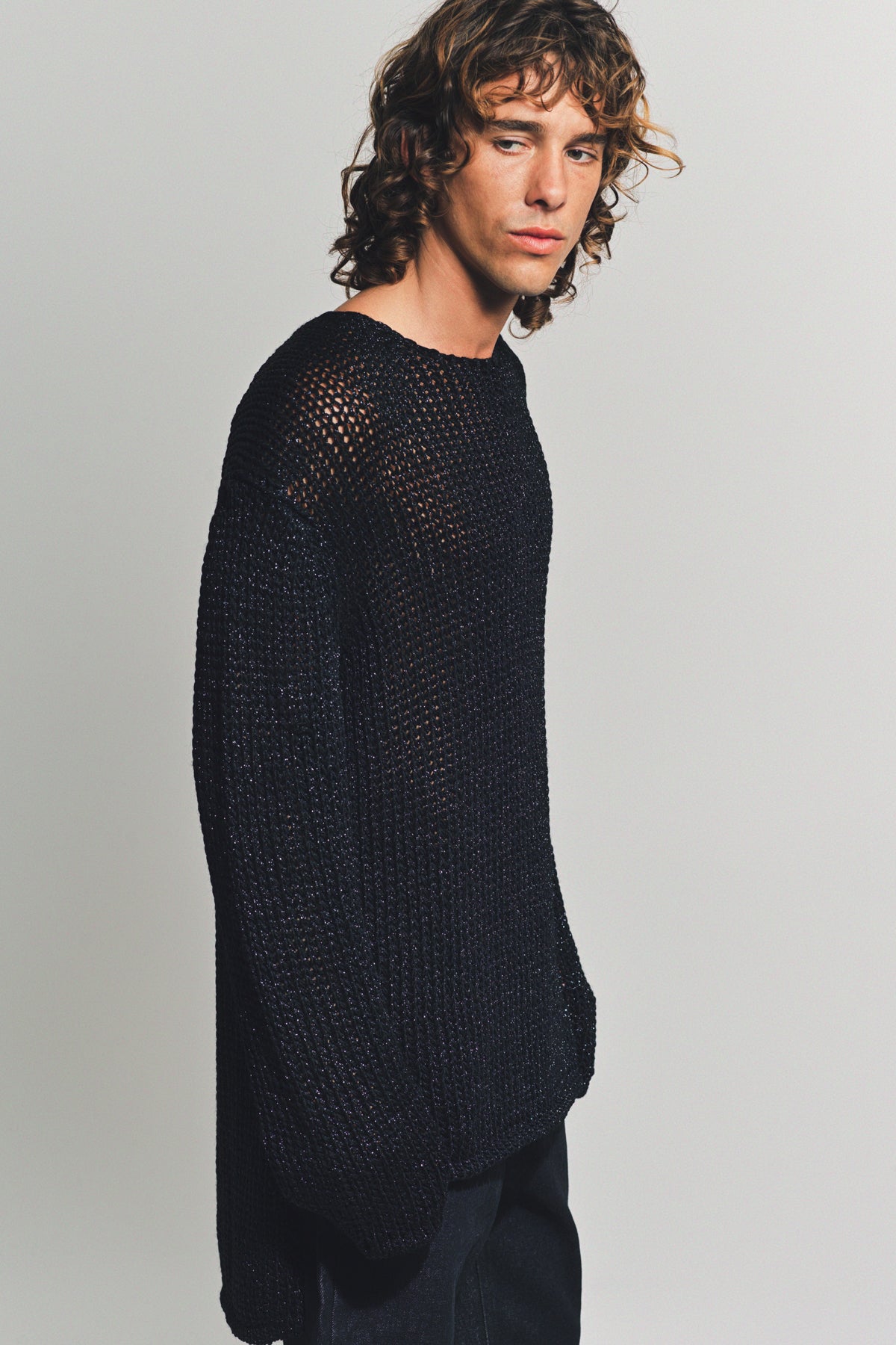 COMME DES GARCONS HOMME PLUS | WOOL NYLON LONG SLEEVE TEE