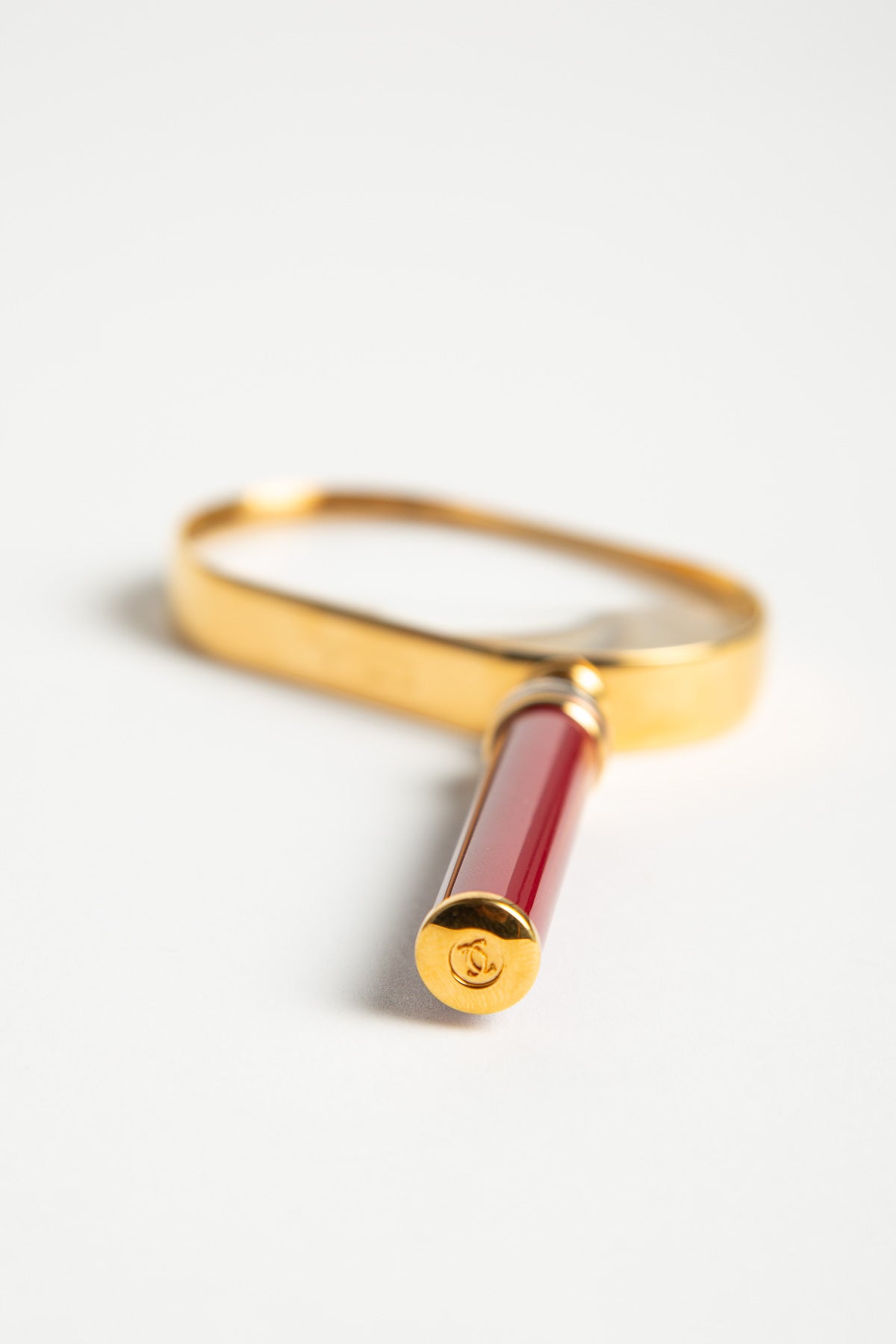 CARTIER | 1985 ENAMELED METAL MAGNIFYING GLASS