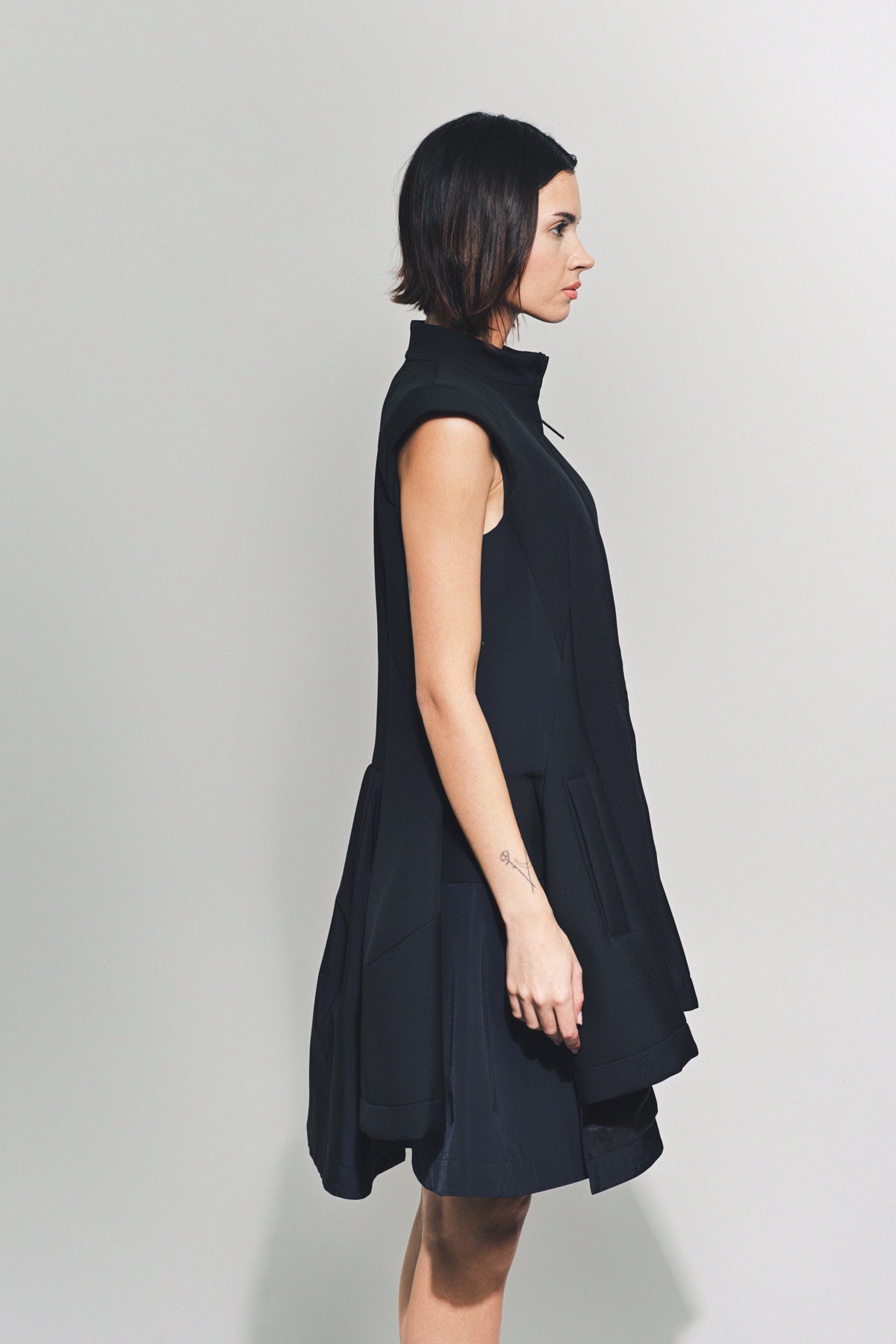 SACAI | MATELASSE MIX DRESS - MAXFIELD LA