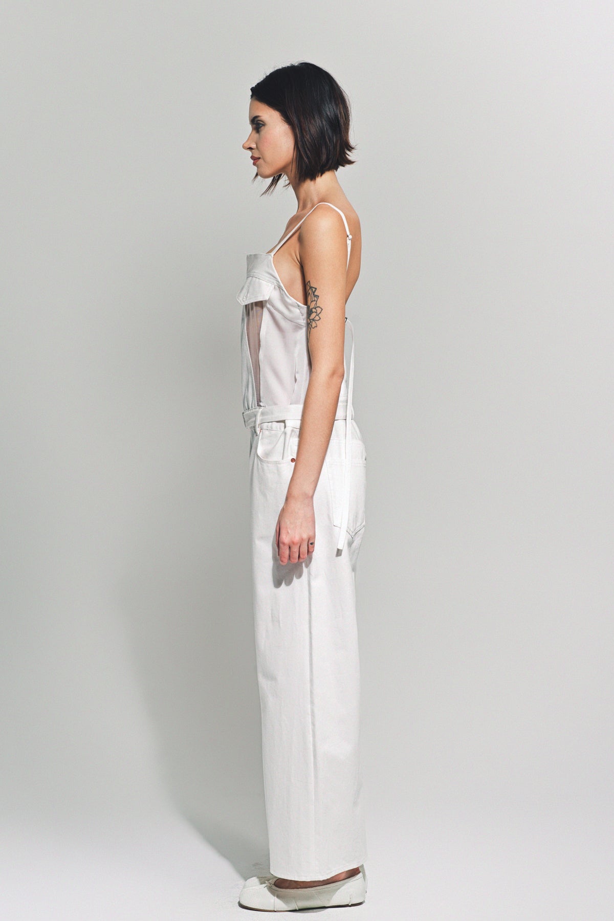 SACAI | DENIM MIX JUMPSUIT - MAXFIELD LA