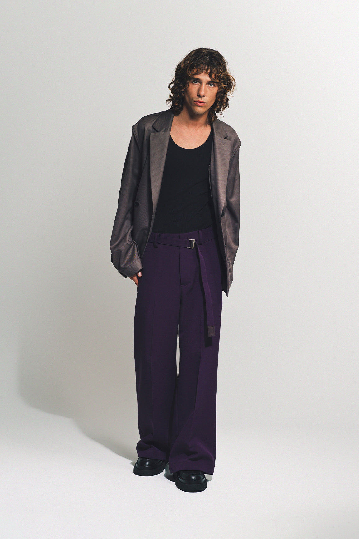 SACAI | MATELASSE TWILL PANTS