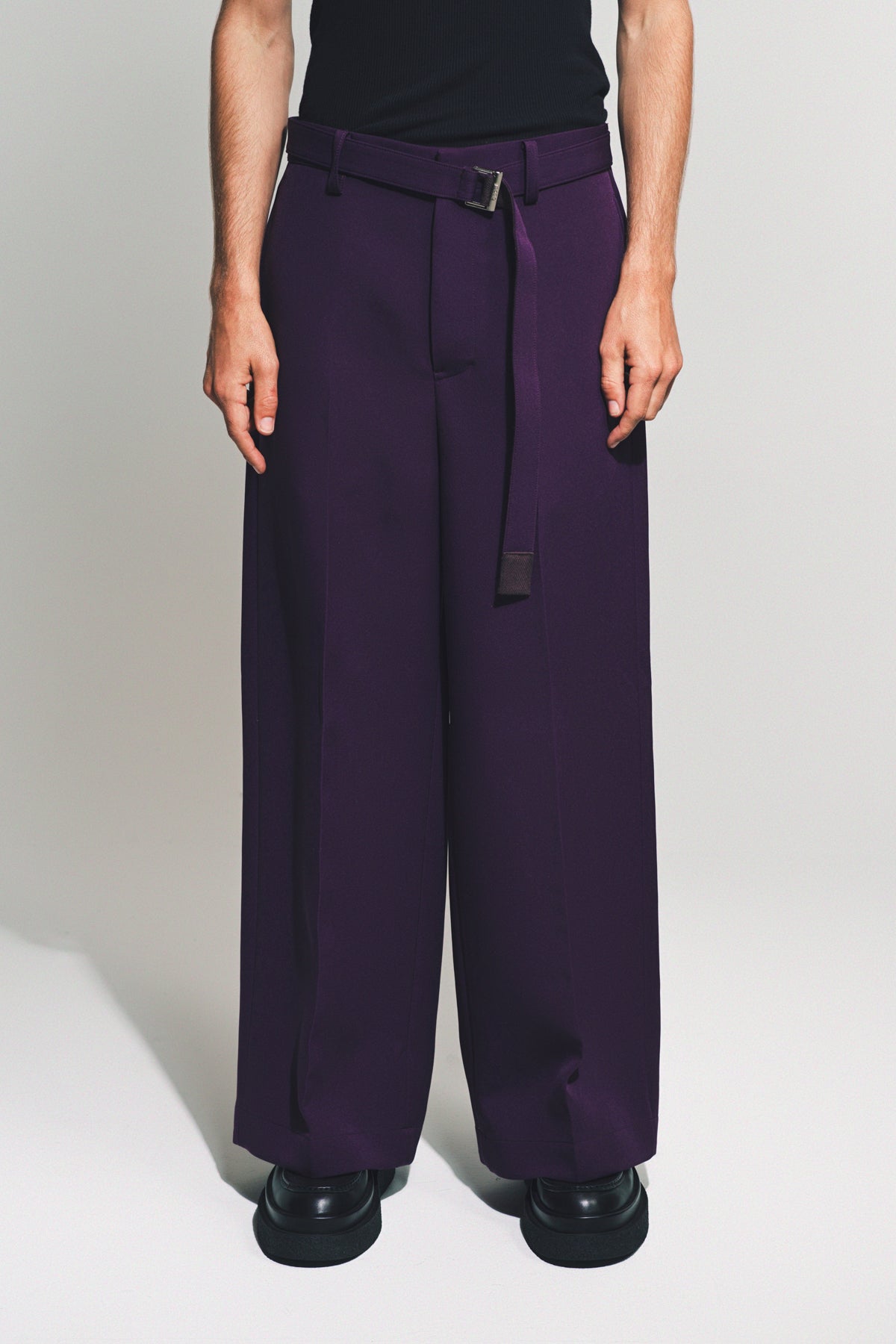 SACAI | MATELASSE TWILL PANTS