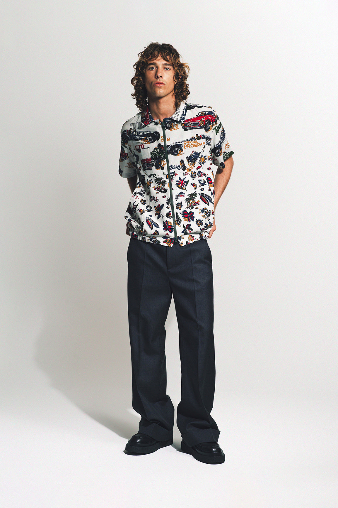 SACAI | CAR RACE SHORT SLEEVE SHIRT