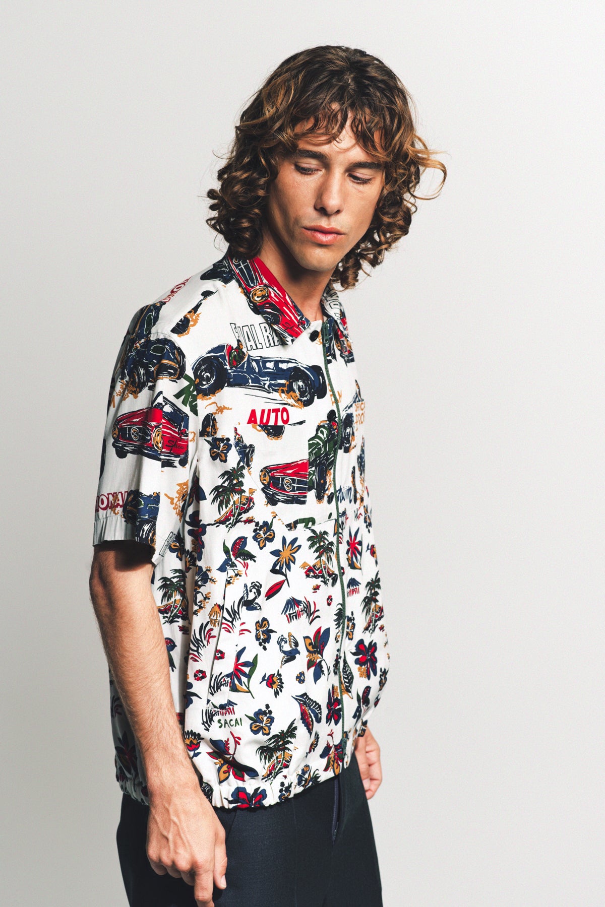 SACAI | CAR RACE SHORT SLEEVE SHIRT