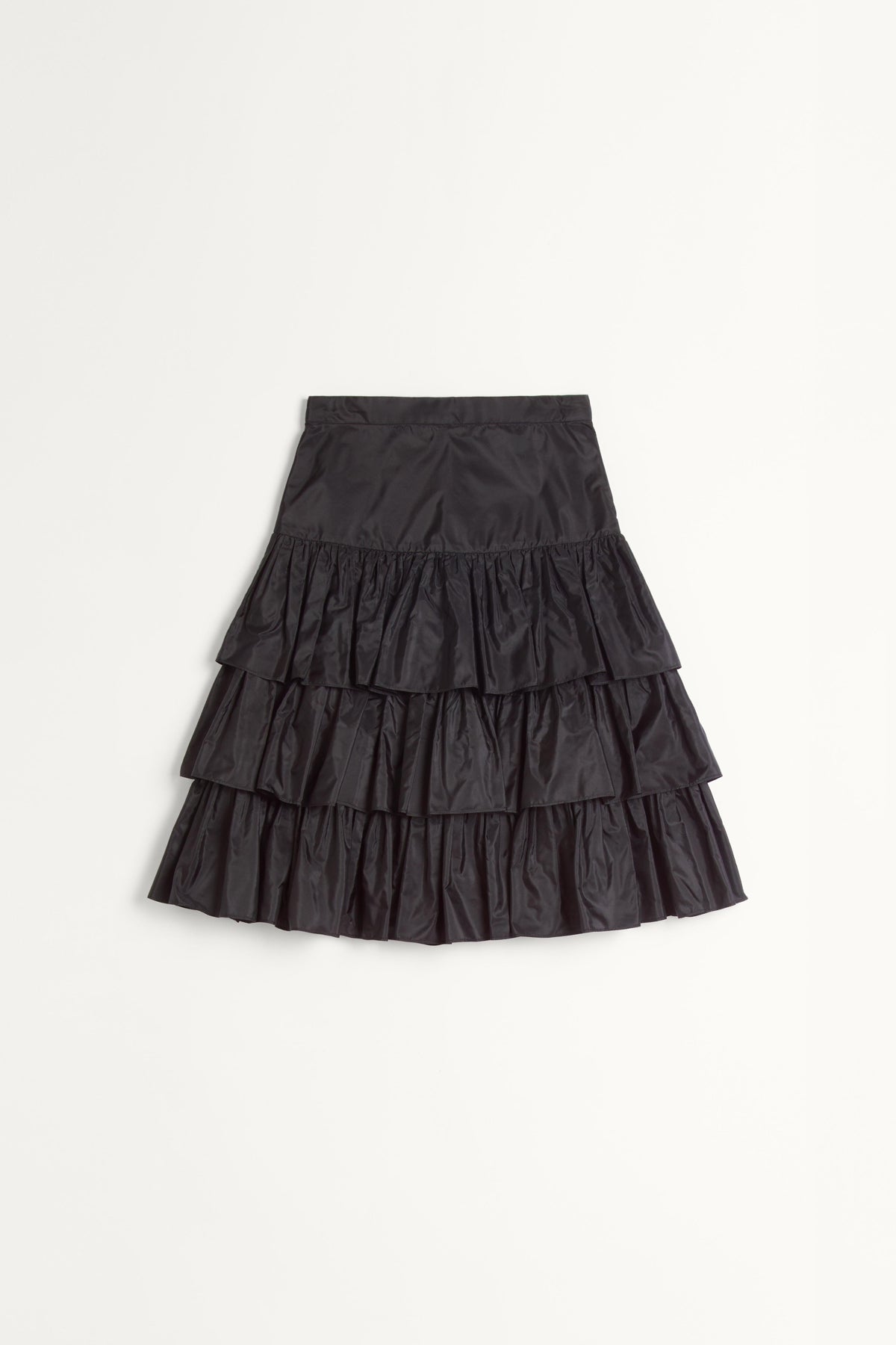 VALENTINO | RUFFLED TAFFETA SKIRT