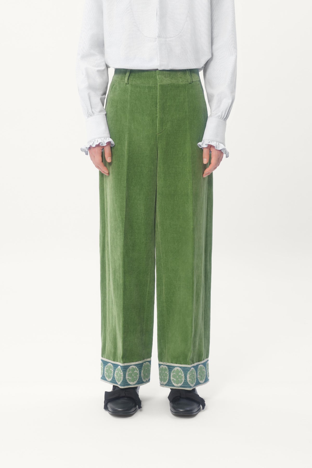 VALENTINO | WASHED VELVET PANTS