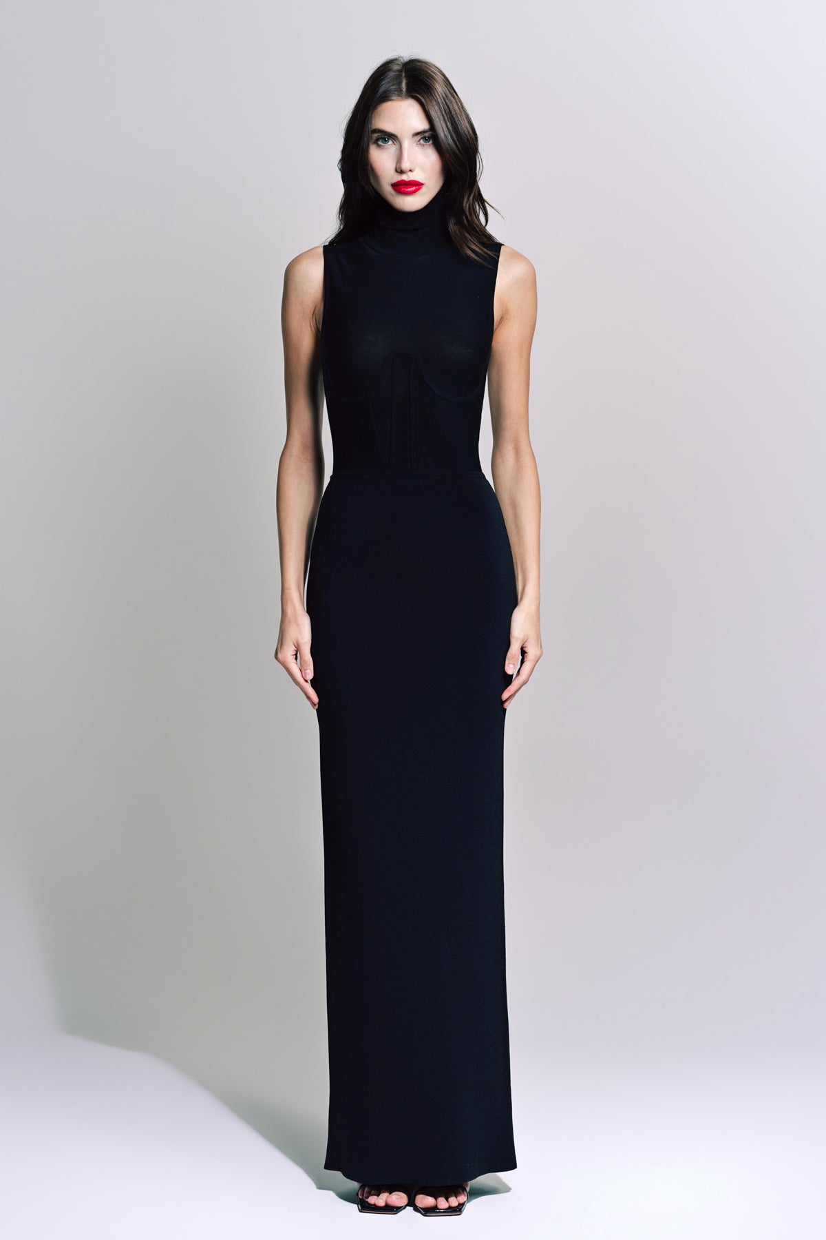 NENSI DOJAKA | GWYNETH KNITTED CORSET MAXI DRESS