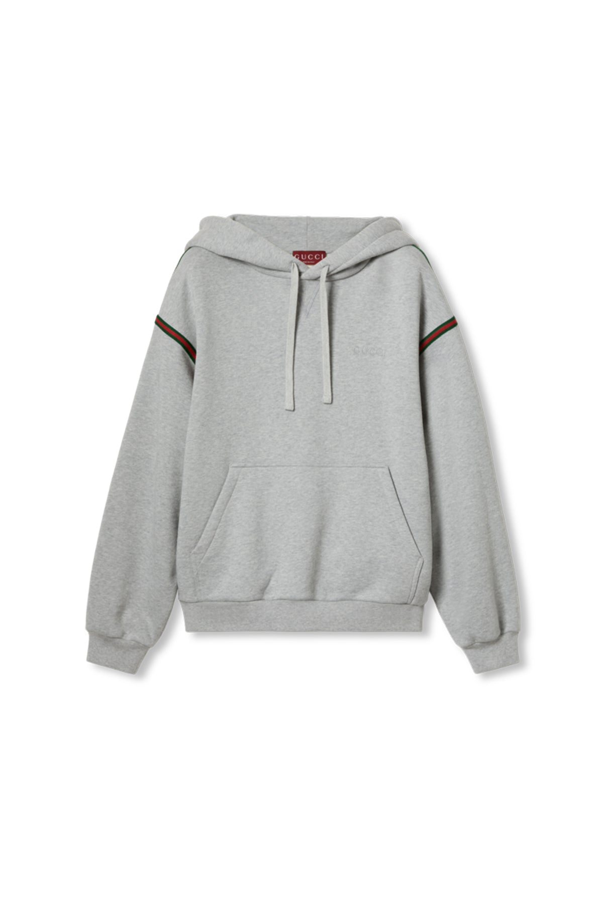 GUCCI | COTTON JERSEY HOODED SWEATSHIRT WITH WEB