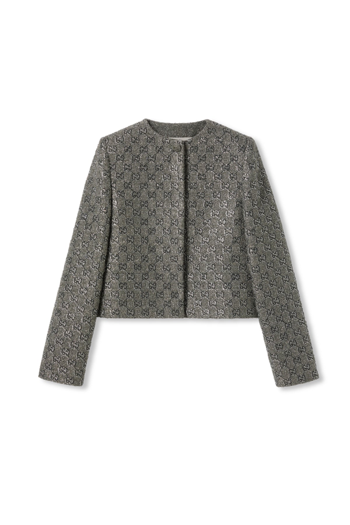 GUCCI | EMBROIDERED GG WOOL TWEED JACKET