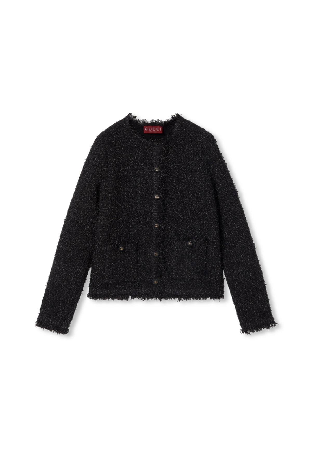 GUCCI | LAMÉ WOVEN CARDIGAN