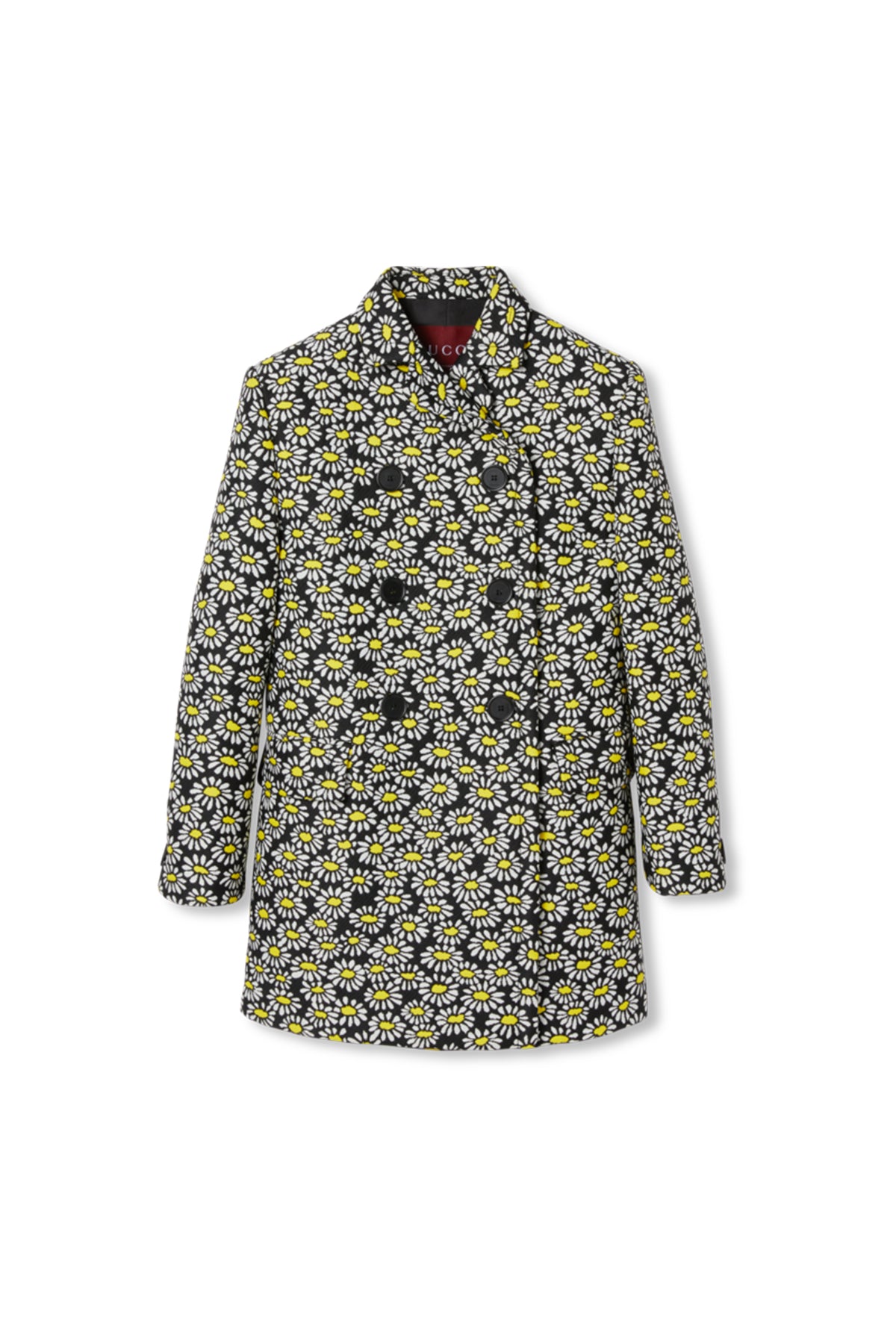 GUCCI | FLORAL CRÊPE DOUBLE-BREASTED COAT