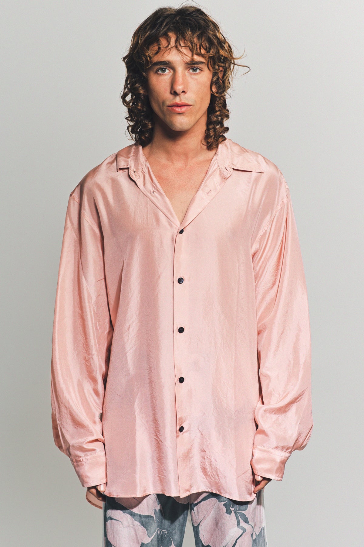 DRIES VAN NOTEN | SILK LONG SLEEVE SHIRT